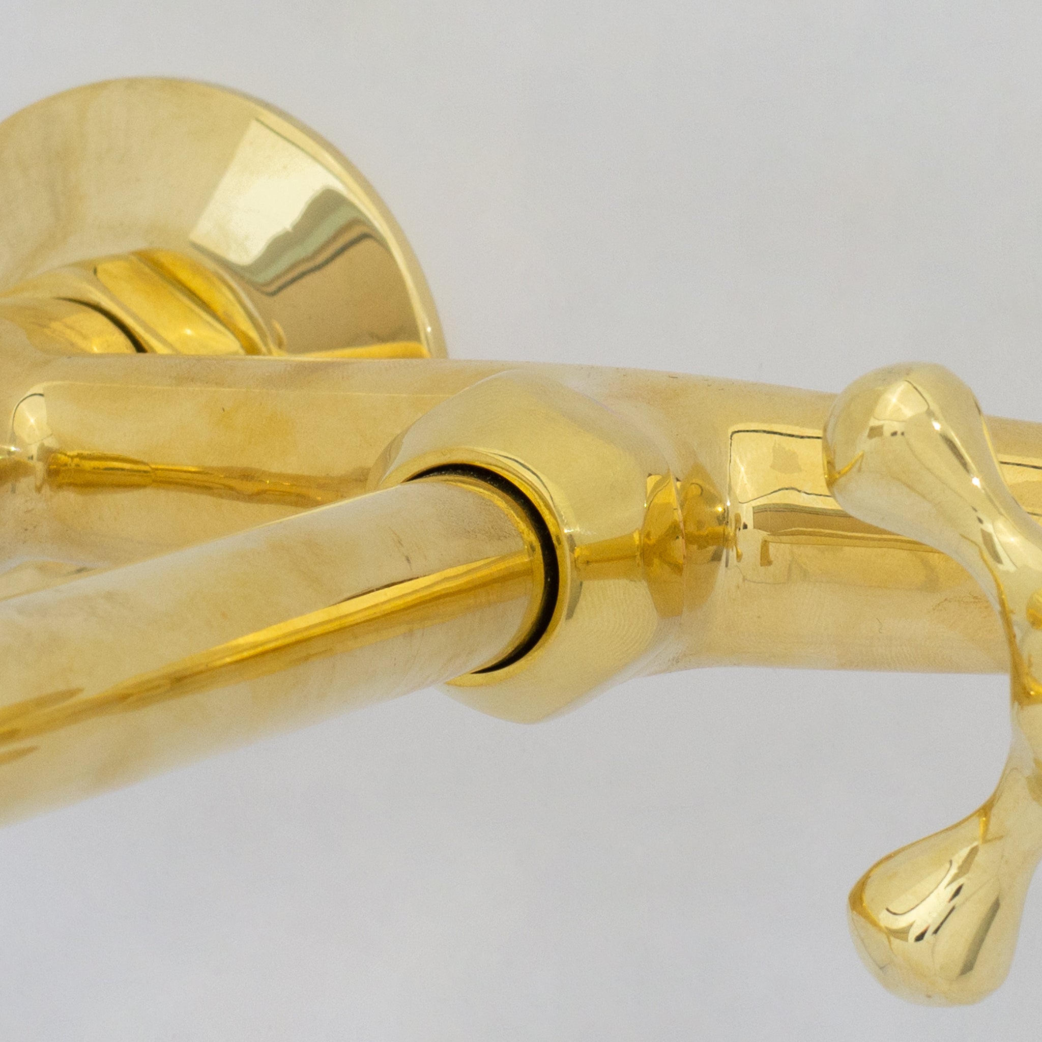 Unlacquered Brass Wall Faucet | Wall-Mounted Bridge Faucet