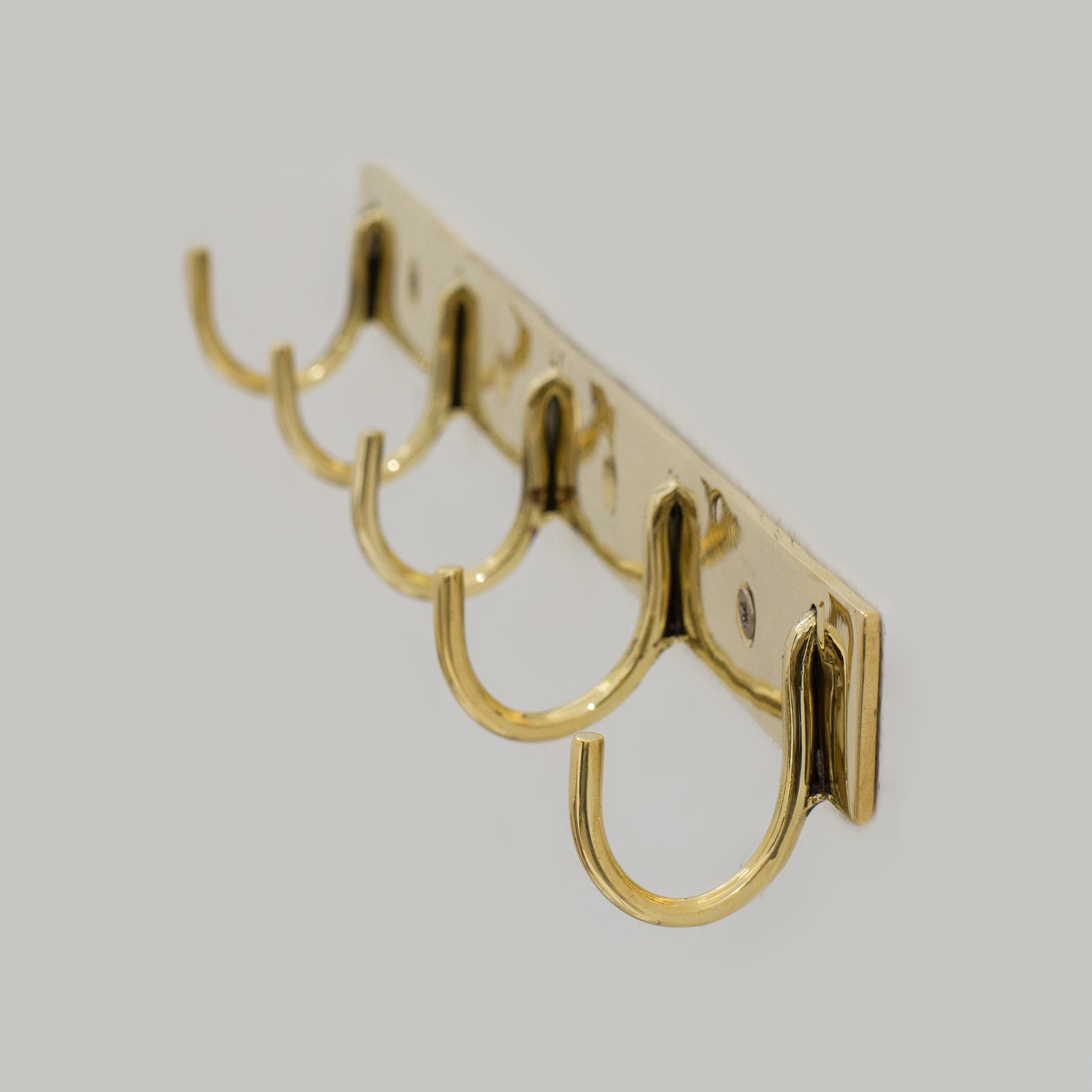 Solid Brass Coat Hooks Rack, Wall Mounted Hanger Hooks, Hallway Hooks