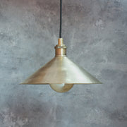 Brushed Brass Pendant Light Shade, Ceiling Mount Kitchen Island Lighting, Brass Hanging Lamp Dining Table