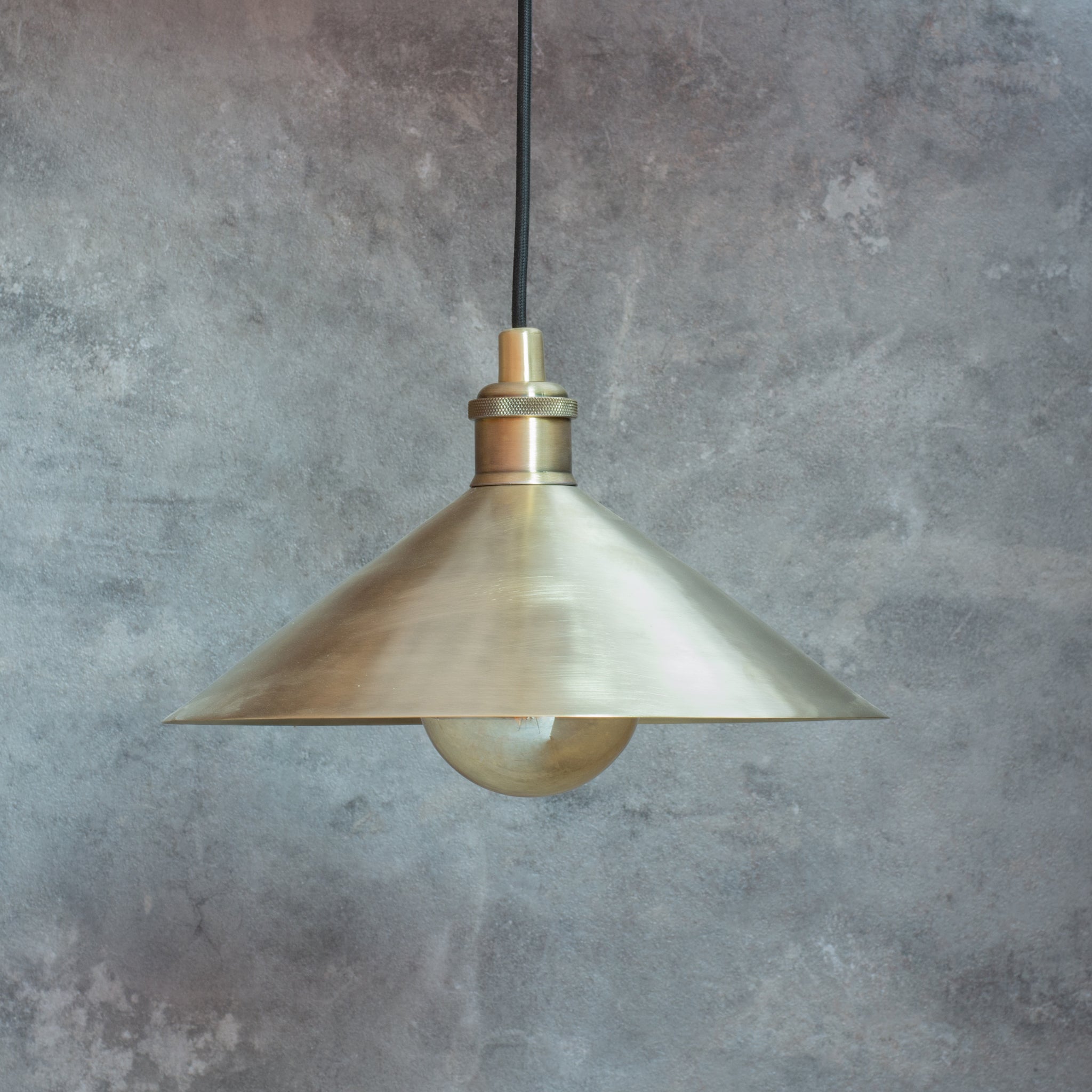 Brushed Brass Pendant Light Shade, Ceiling Mount Kitchen Island Lighting, Brass Hanging Lamp Dining Table