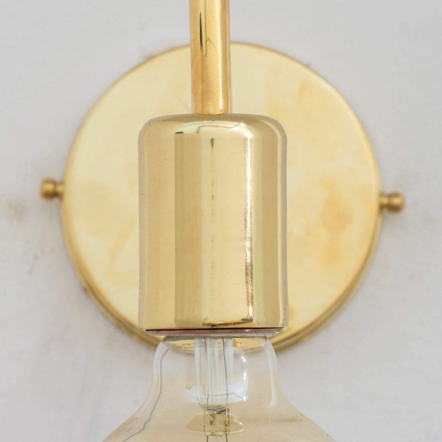Brass Sconce Installation Detail