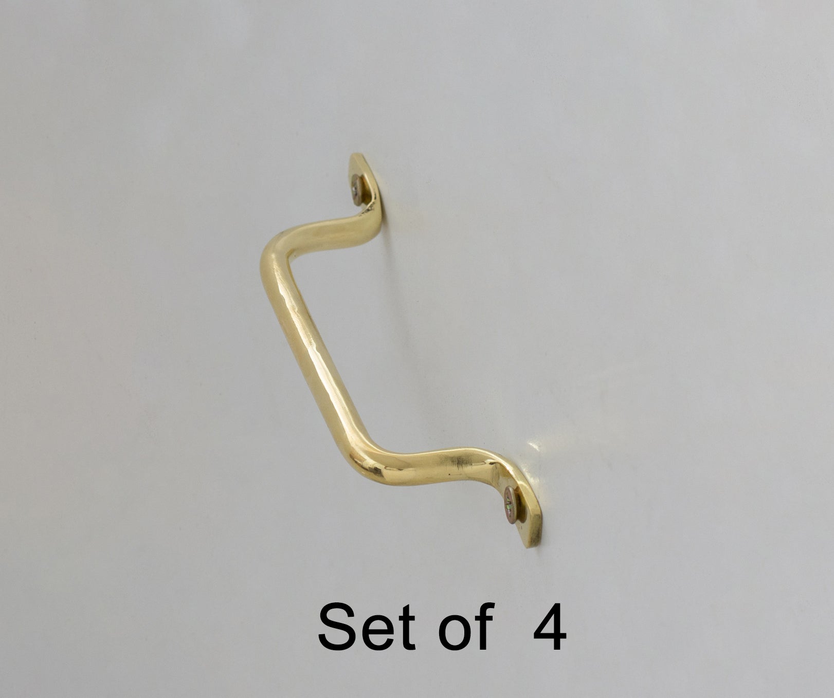Pack of 4 x  Brass Dresser Pulls, Brass Drawer Pulls, Cabinet Pulls, Brass Handles, Closet Handles