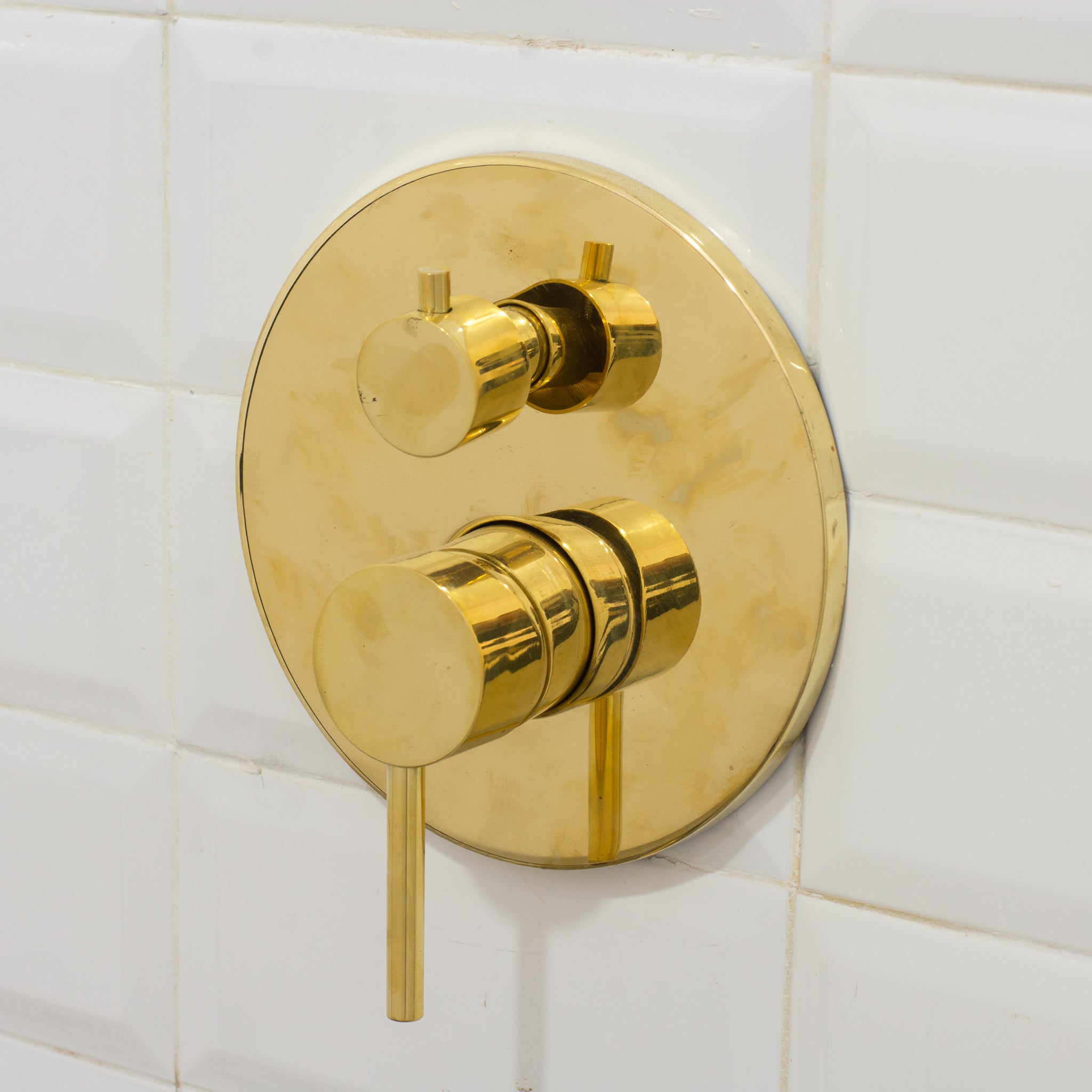 Built-in 2 outlet Brass Shower System - Head Shower System With Tub Filler