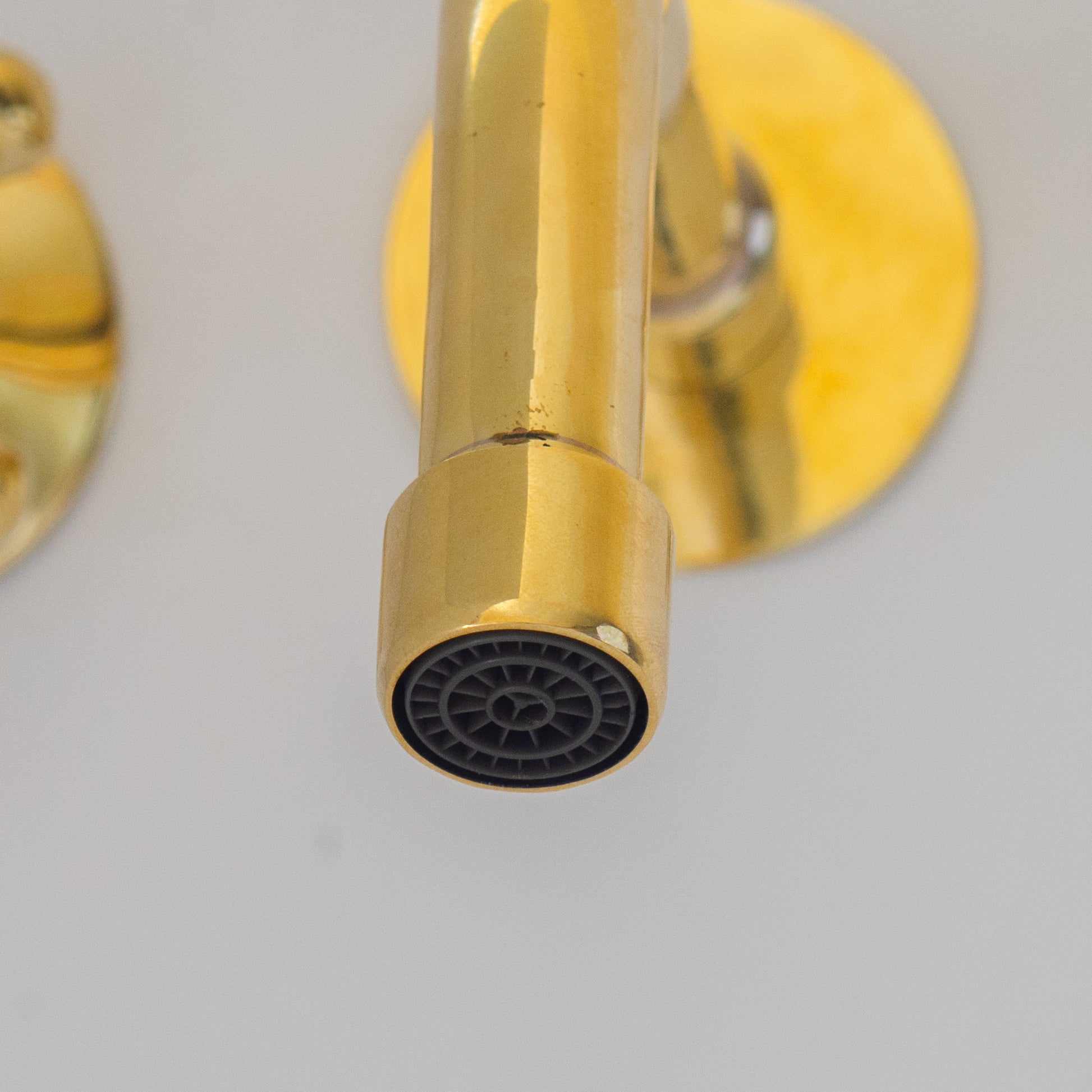 Unlacquered Brass Faucet, Wall Mount Bathroom Sink Faucet