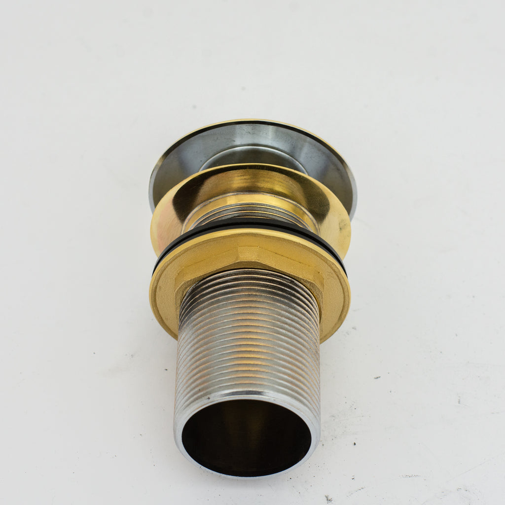 Solid Brass Drain, Push Up Button