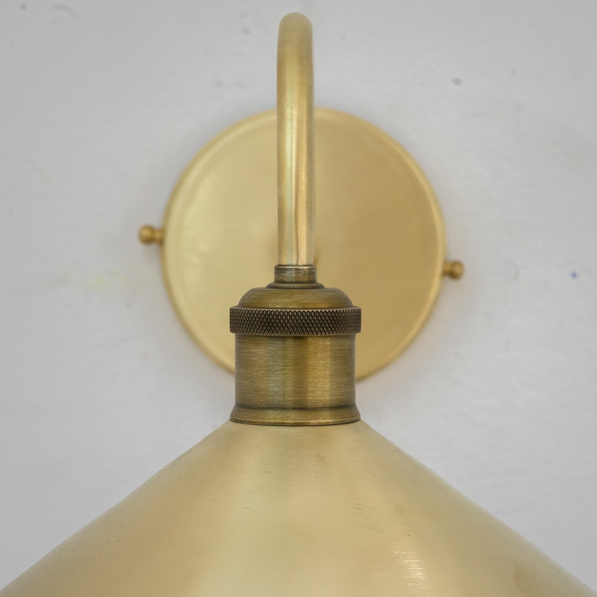 Brushed Brass Hallway Sconce, Wall Mount Lamp, Sconce Lighting Fixture