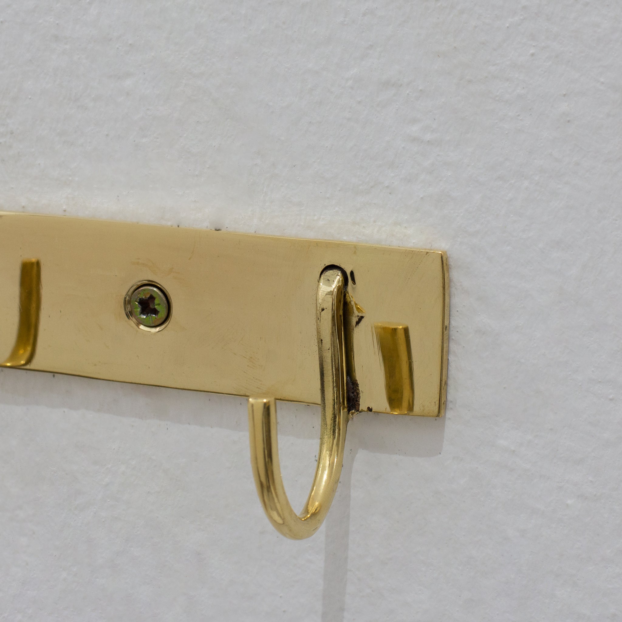 Solid Brass Coat Hooks Rack, Wall Mounted Hanger Hooks, Hallway Hooks