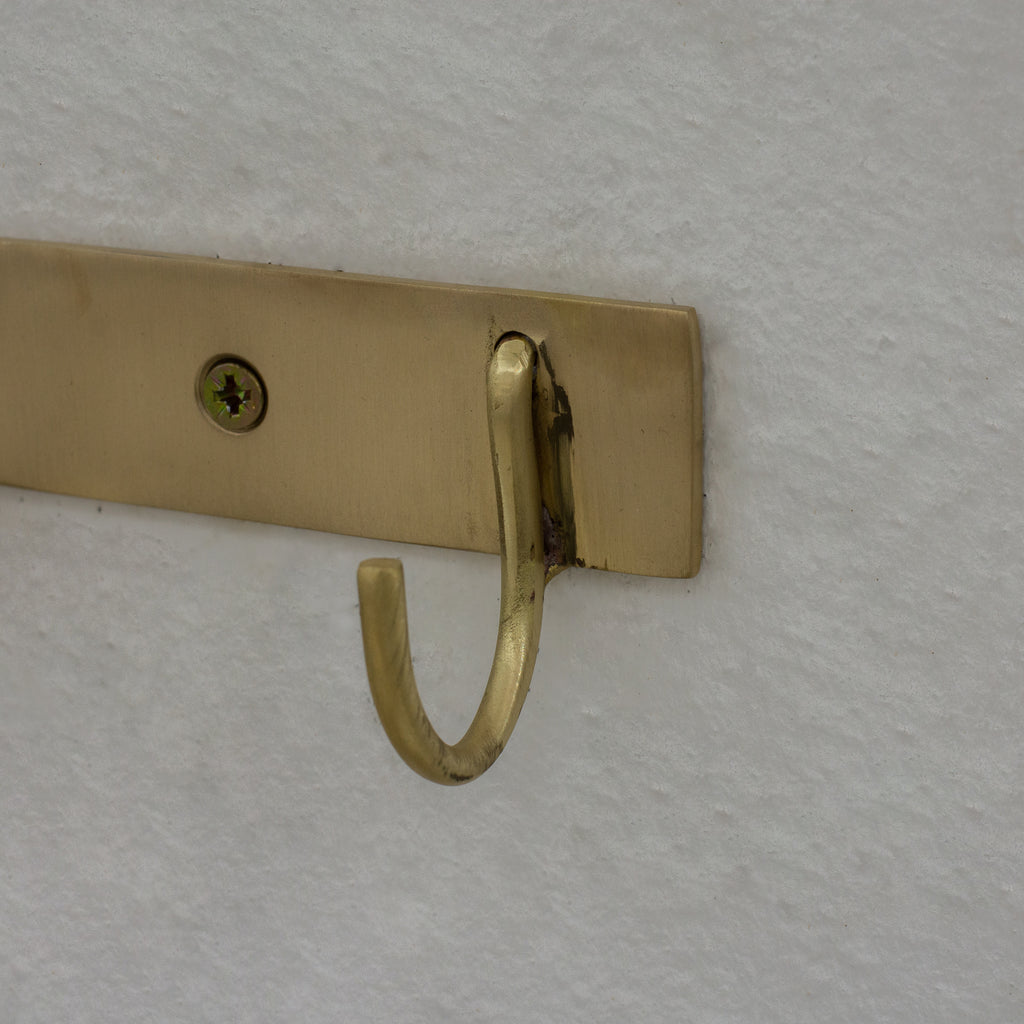 Solid Brass Coat Hooks Rack, Wall Mounted Hanger Hooks, Hallway Hooks