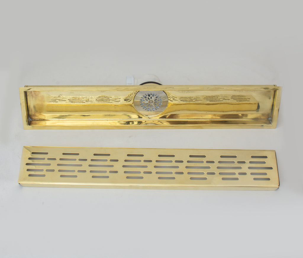 Solid Brass Linear Drain, Shower Floor Drain, Shower Grate drain
