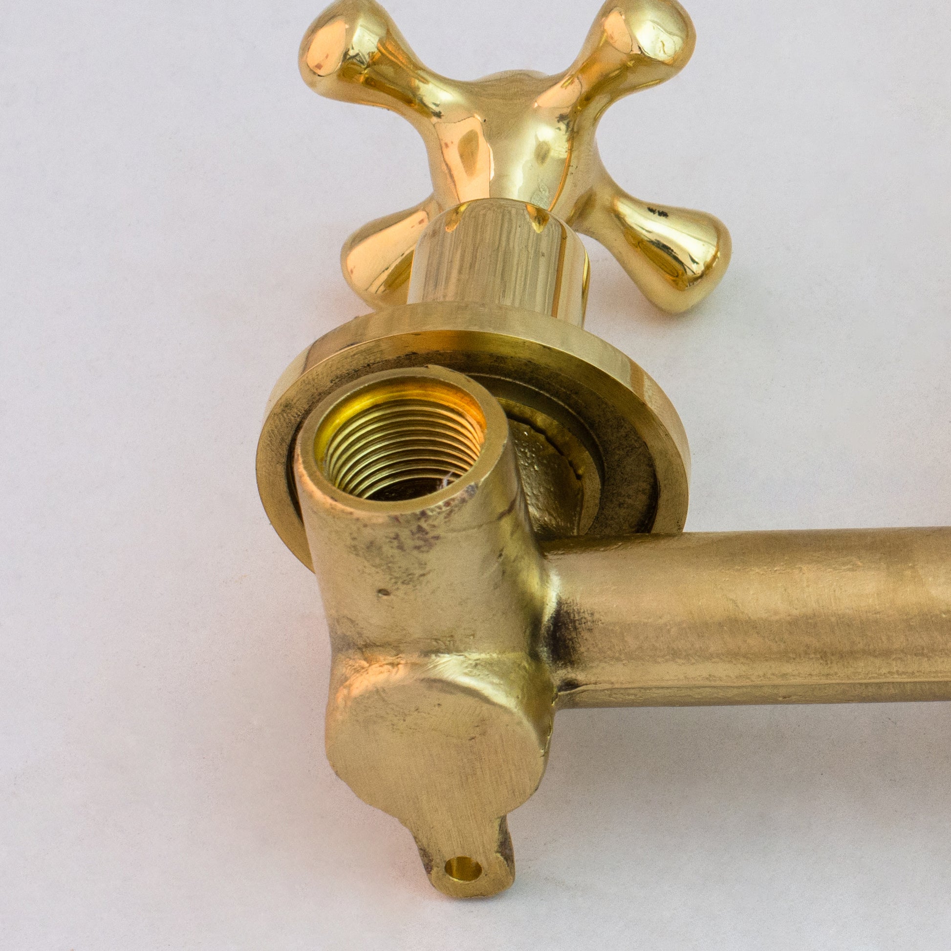 Unlacquered Brass Built-in Faucet | Bathroom Concealed Faucet
