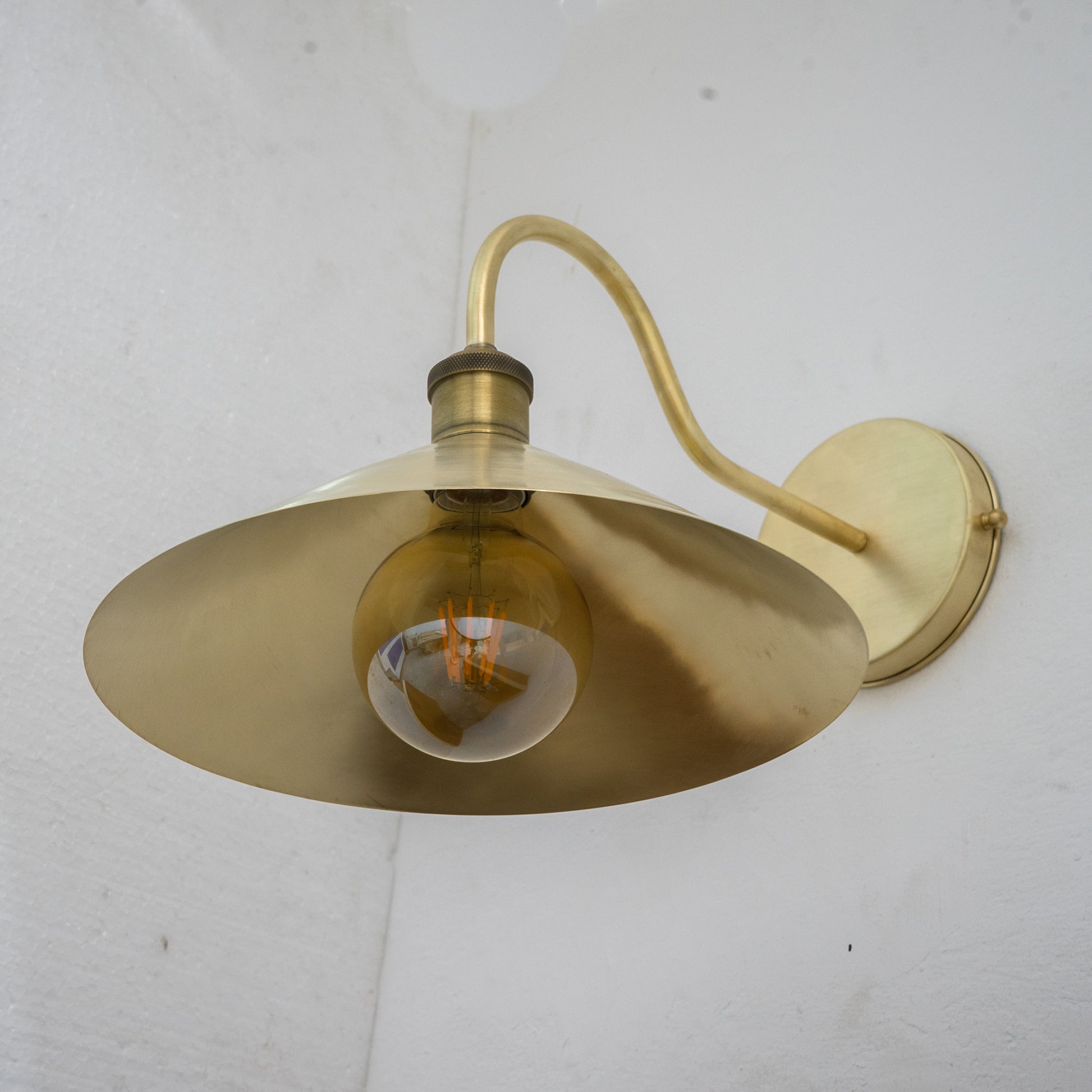 Brushed Brass Hallway Sconce, Wall Mount Lamp, Sconce Lighting Fixture