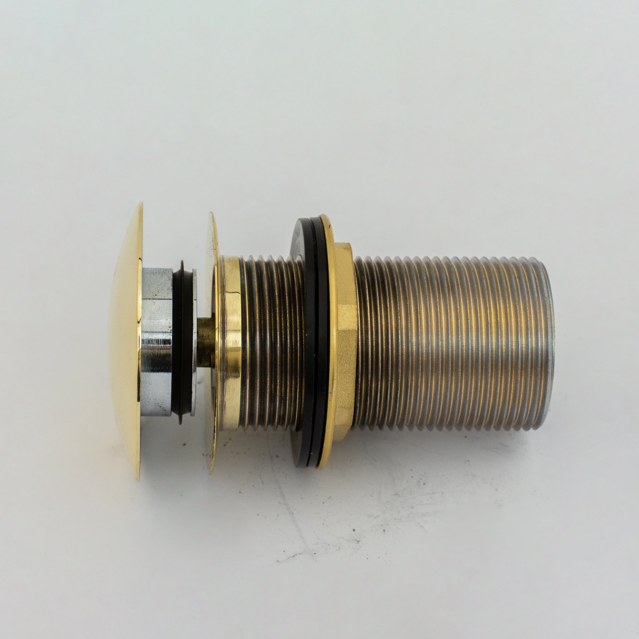 Solid Brass Drain, Push Up Button