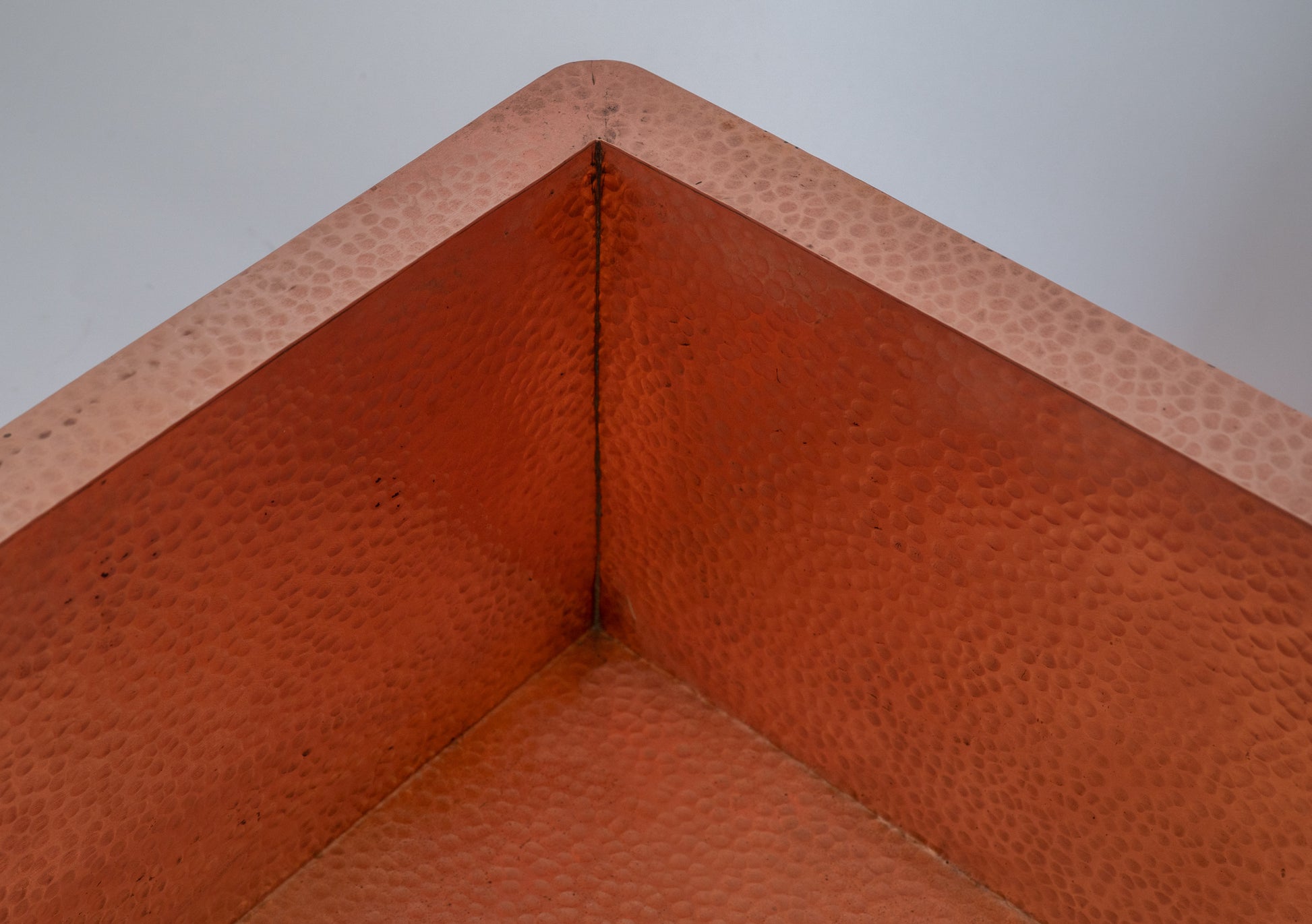 Solid Copper Undermount Hammered Sink | Kitchen Sink - Island Sink - Outdoor Sink