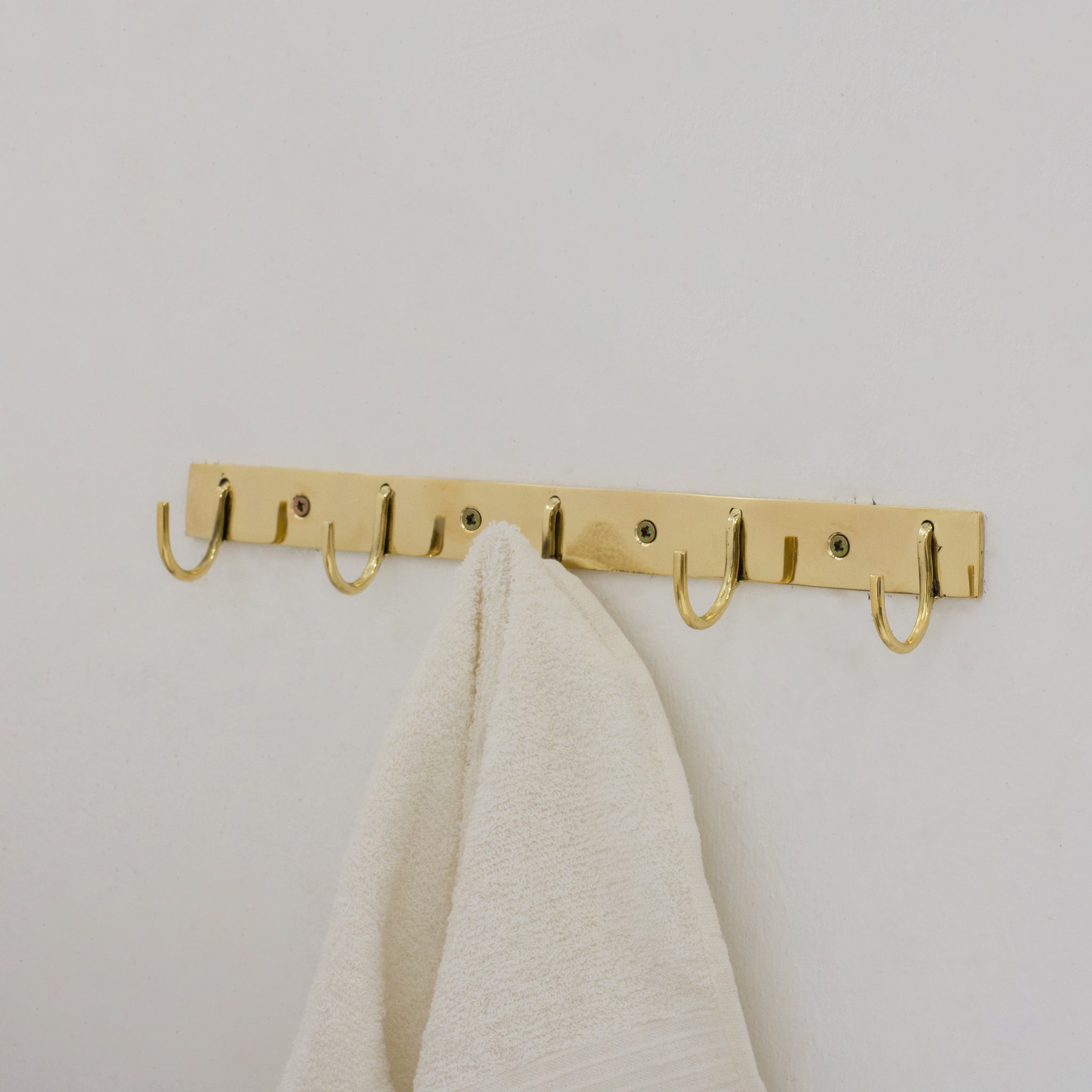 Solid Brass Coat Hooks Rack, Wall Mounted Hanger Hooks, Hallway Hooks