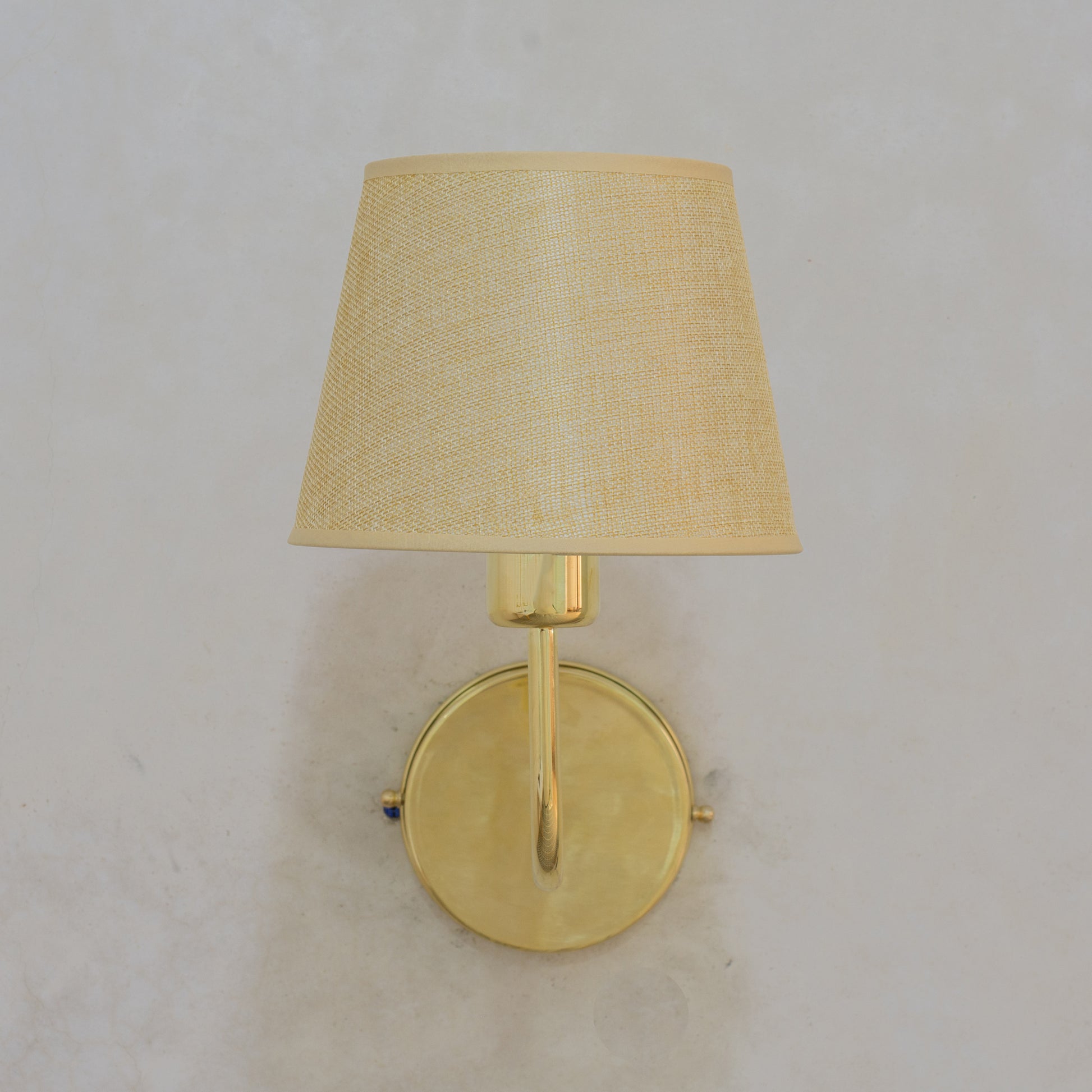 Handcrafted Brass Wall Sconce, Wall Light With Tissue Cover, Living Room Wall Light, Indoor Wall Lamp