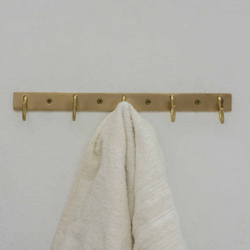 Solid Brass Coat Hooks Rack, Wall Mounted Hanger Hooks, Hallway Hooks