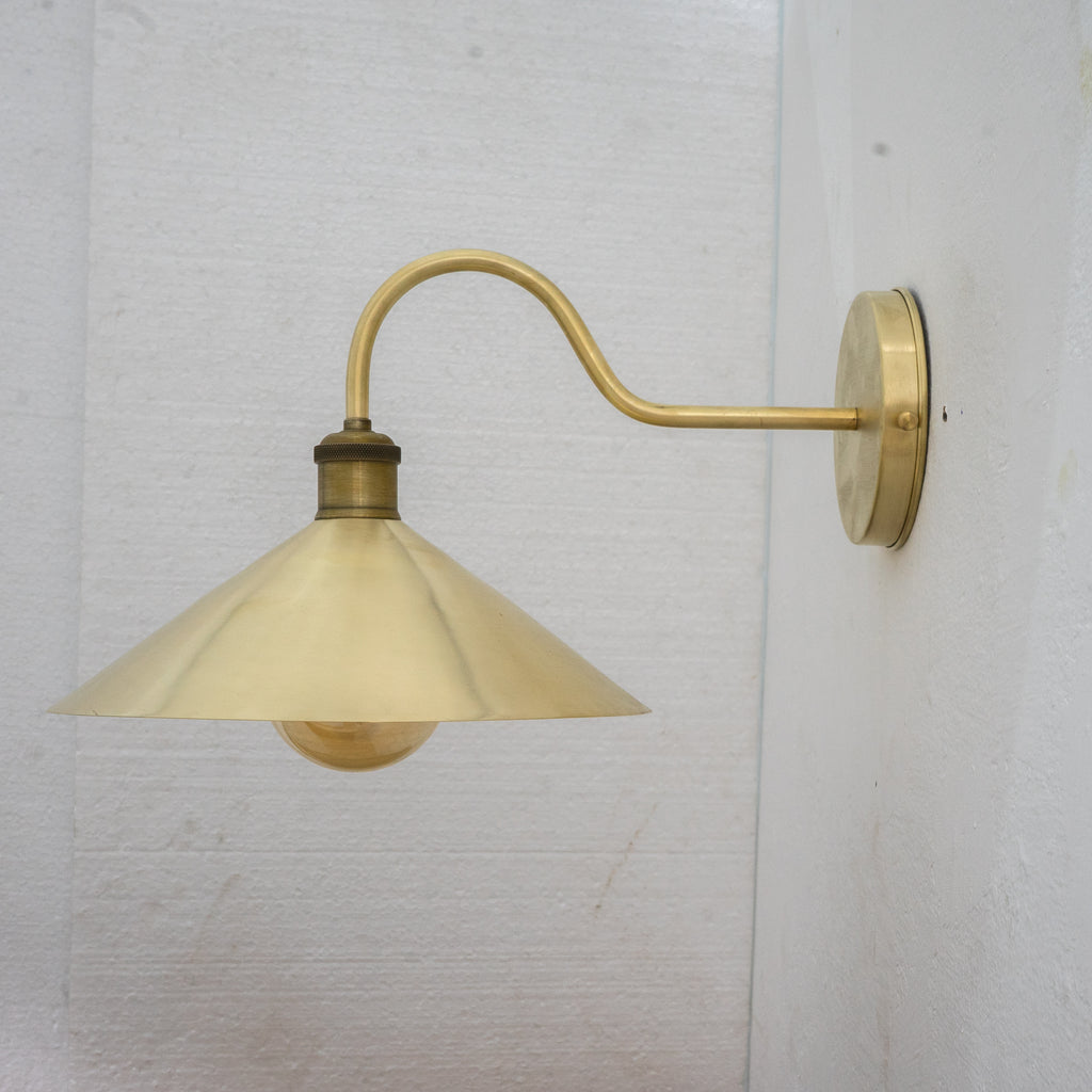 Brushed Brass Hallway Sconce, Wall Mount Lamp, Sconce Lighting Fixture
