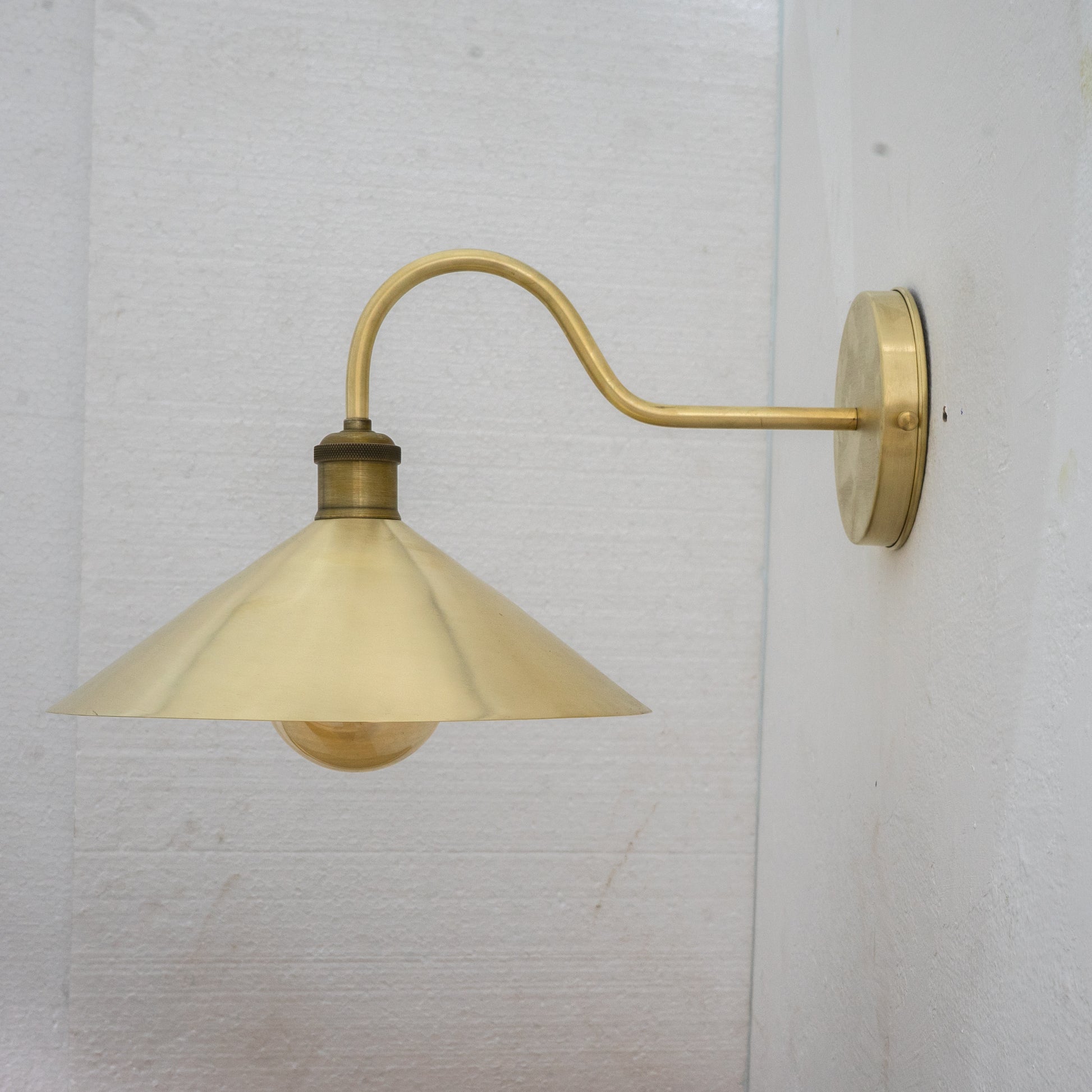 Brushed Brass Hallway Sconce, Wall Mount Lamp, Sconce Lighting Fixture