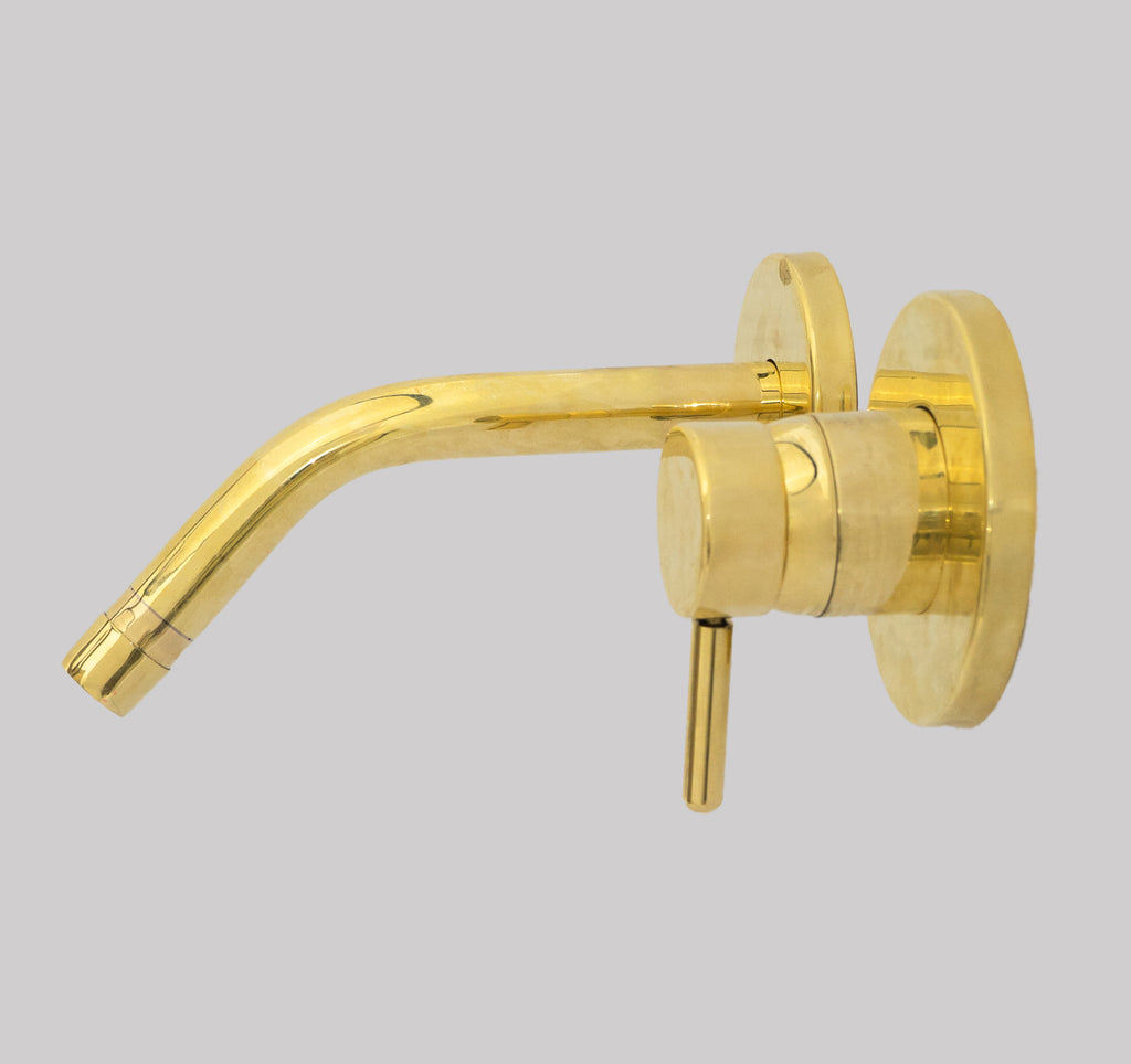Heritage - Unlacquered Brass Bath Wall Mount Faucet