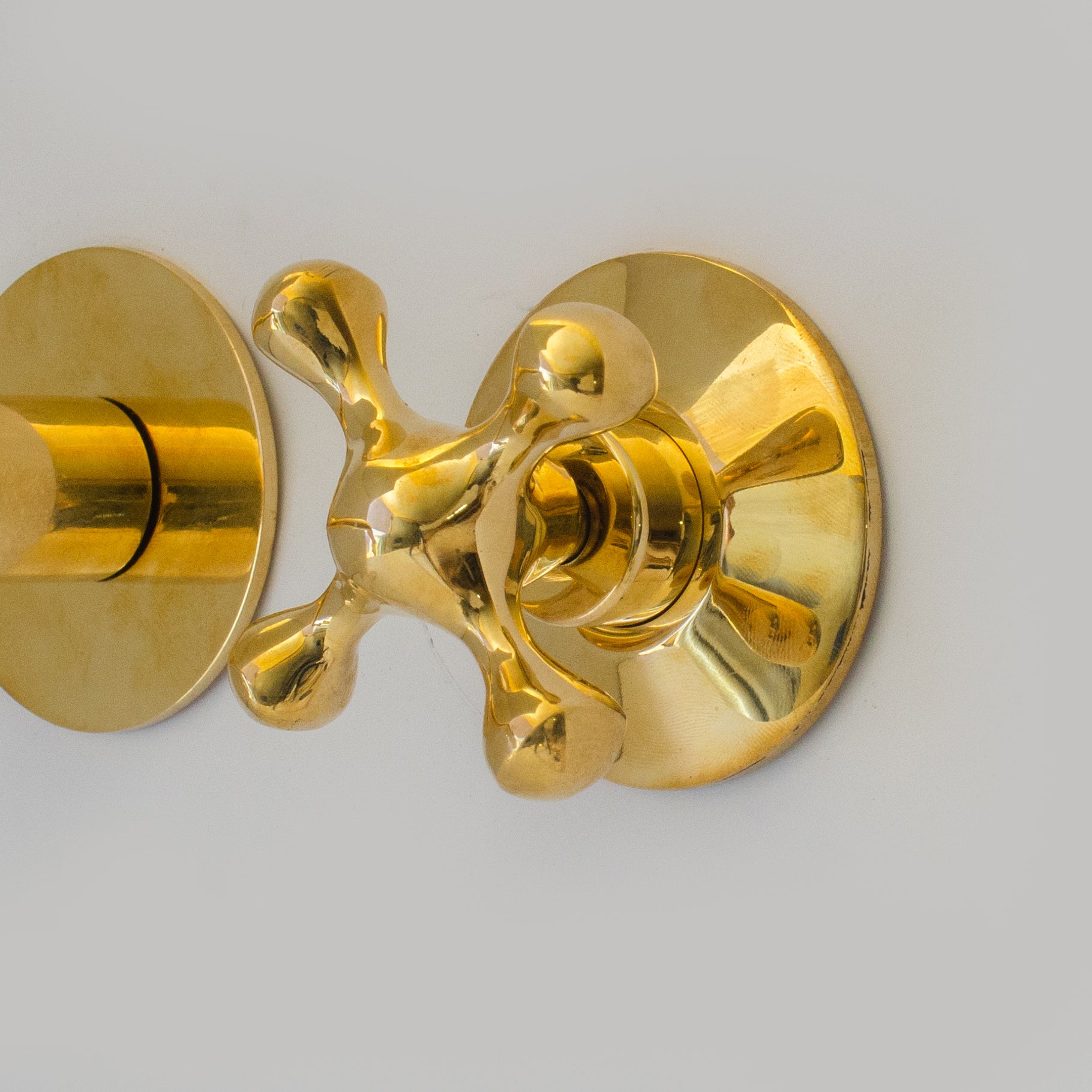 Unlacquered Brass Faucet, Wall Mount Bathroom Sink Faucet