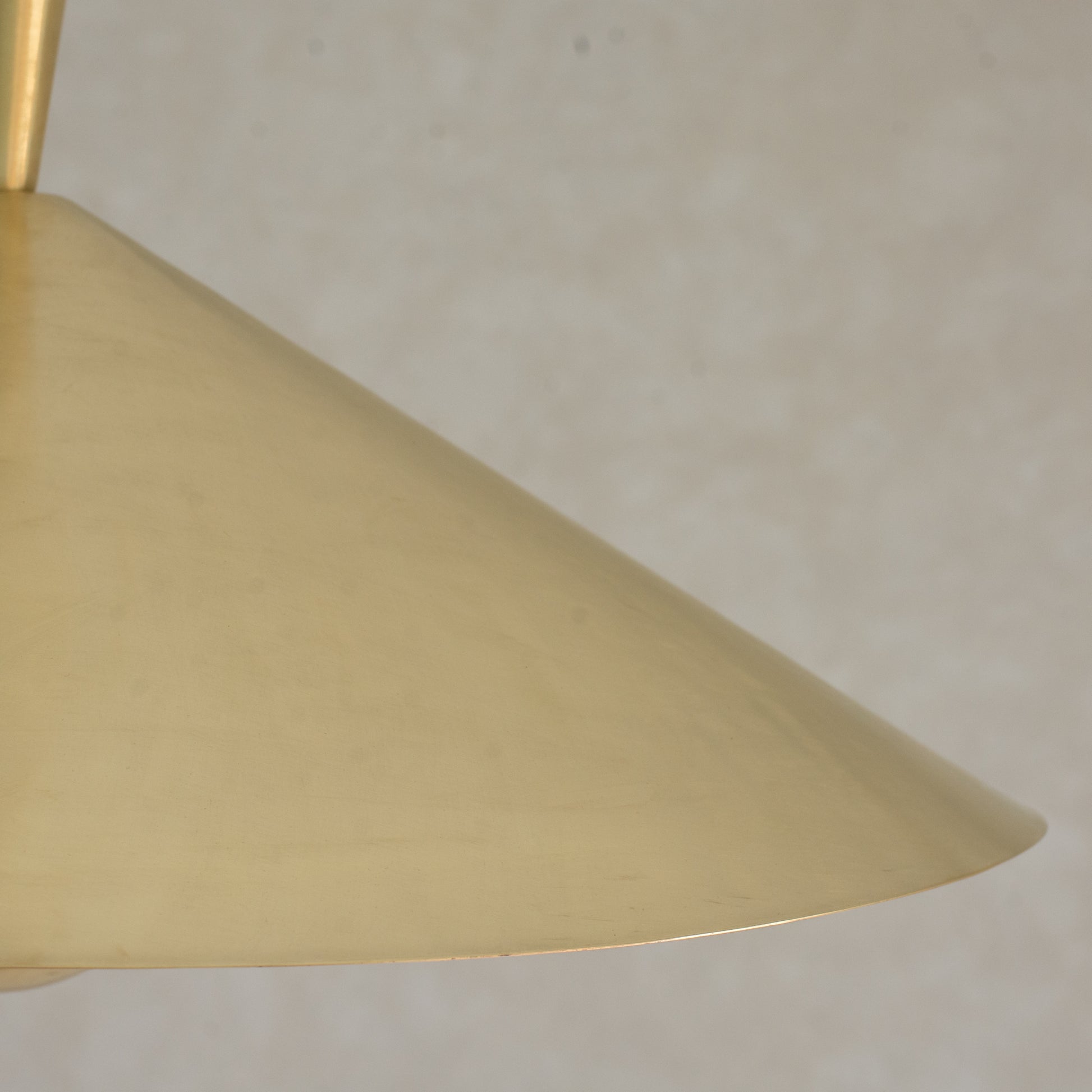 Brass Cone Pendant Light, Kitchen Island Ceiling Light Fixture, Modern Hanging Shade For Kitchen & Living Room, Cone Shade Light