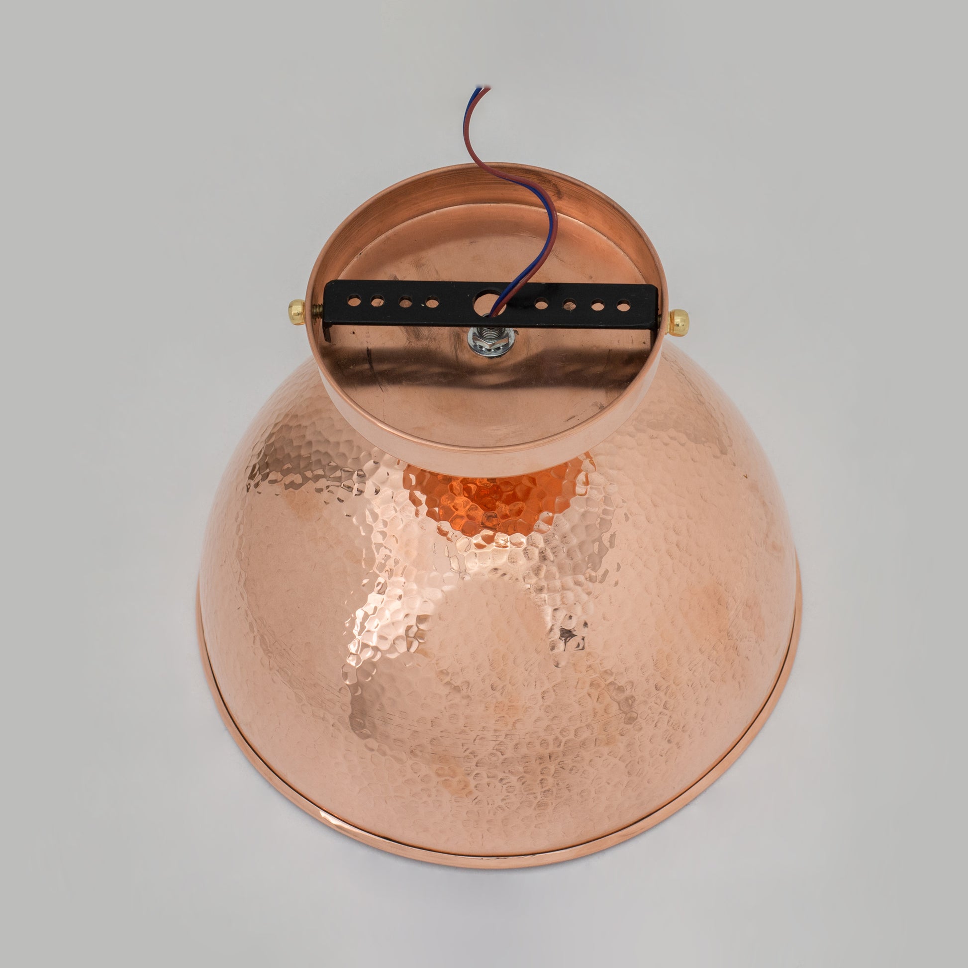 Unlacquered Copper Ceiling Light, Hammered Copper Flush Mount Light, Copper Ceiling Pendant
