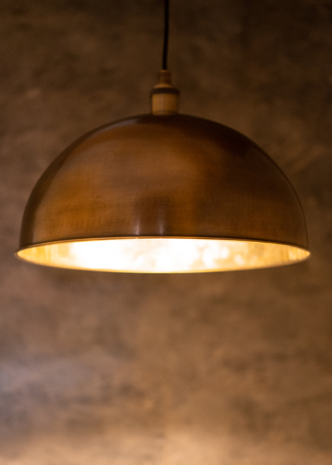 Oil Rubbed Bronze Dome Pendant Light, Bronze Ceiling Dome Lampshade