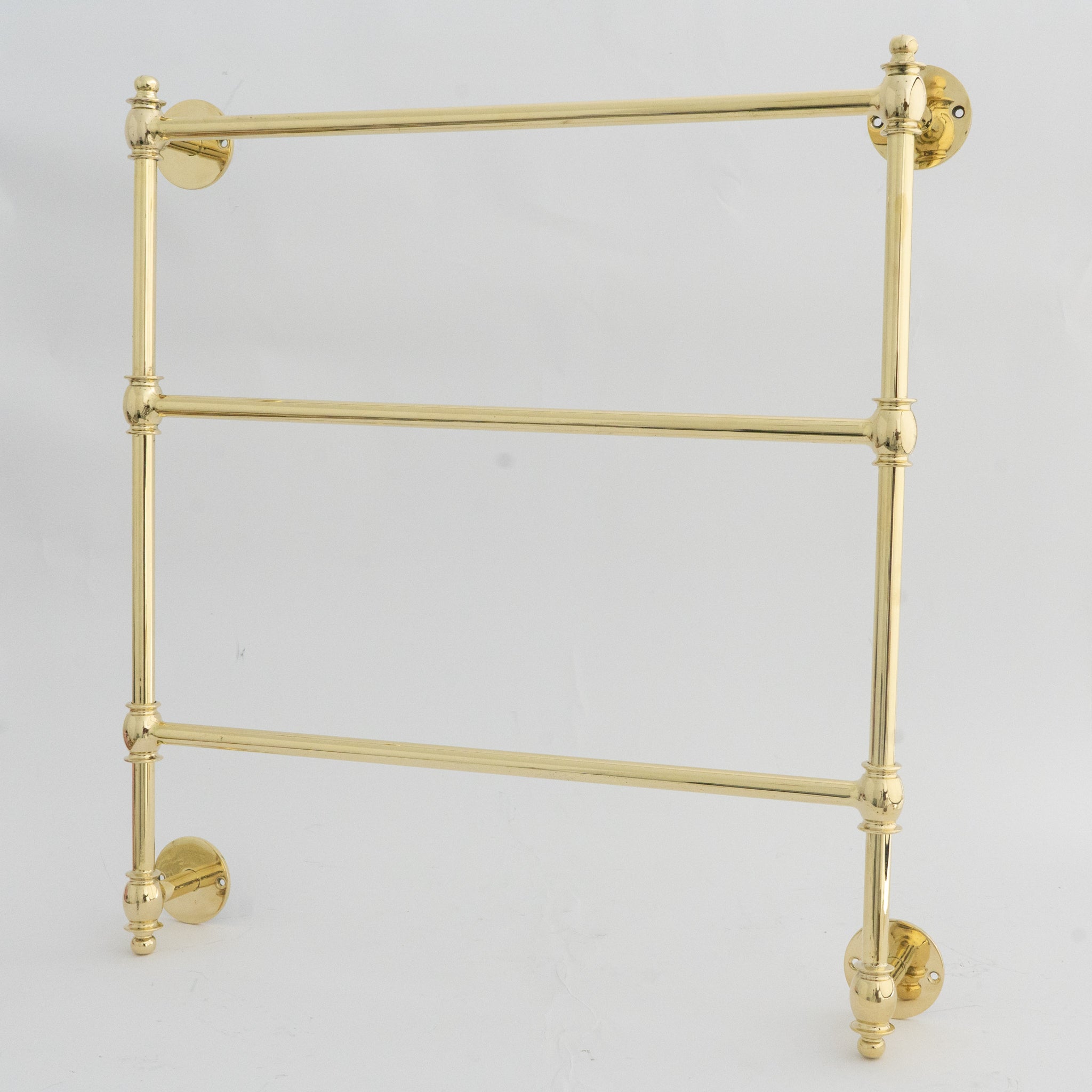 Unlacquered Brass Towel Organizer | Towel Rail