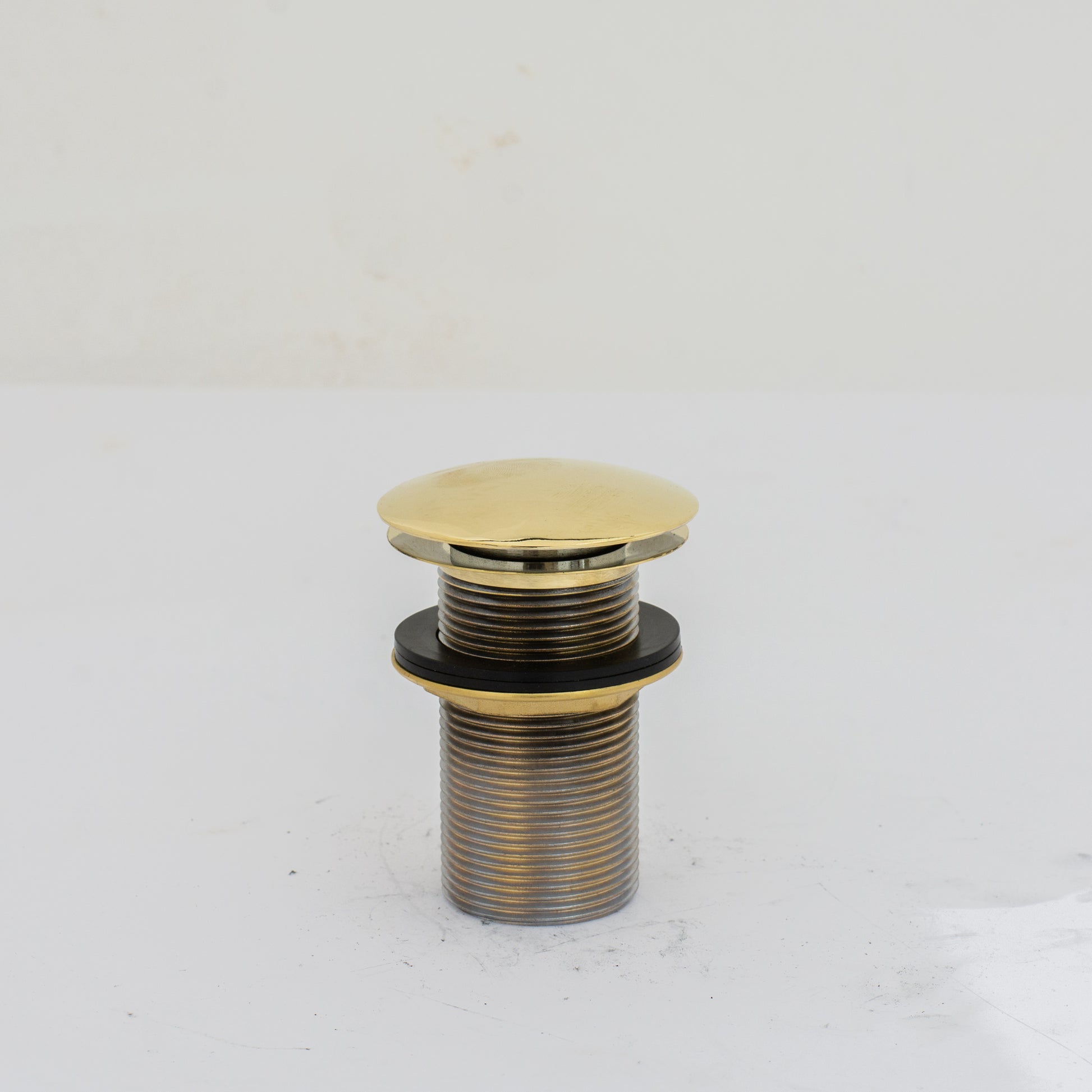 Solid Brass Drain, Push Up Button