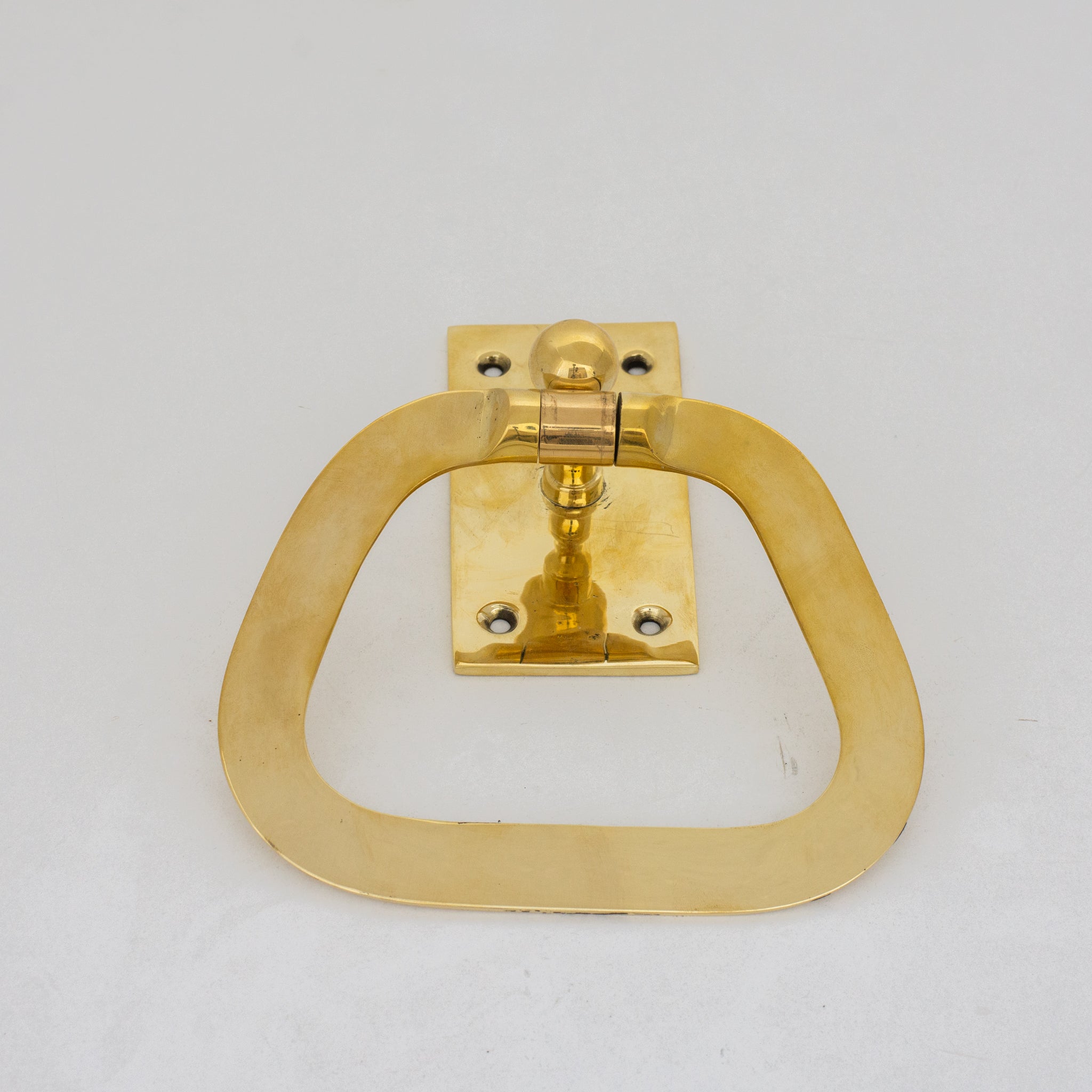Unlacquered Brass Towel Holder, Wall-Mounted Bathroom Towel Ring