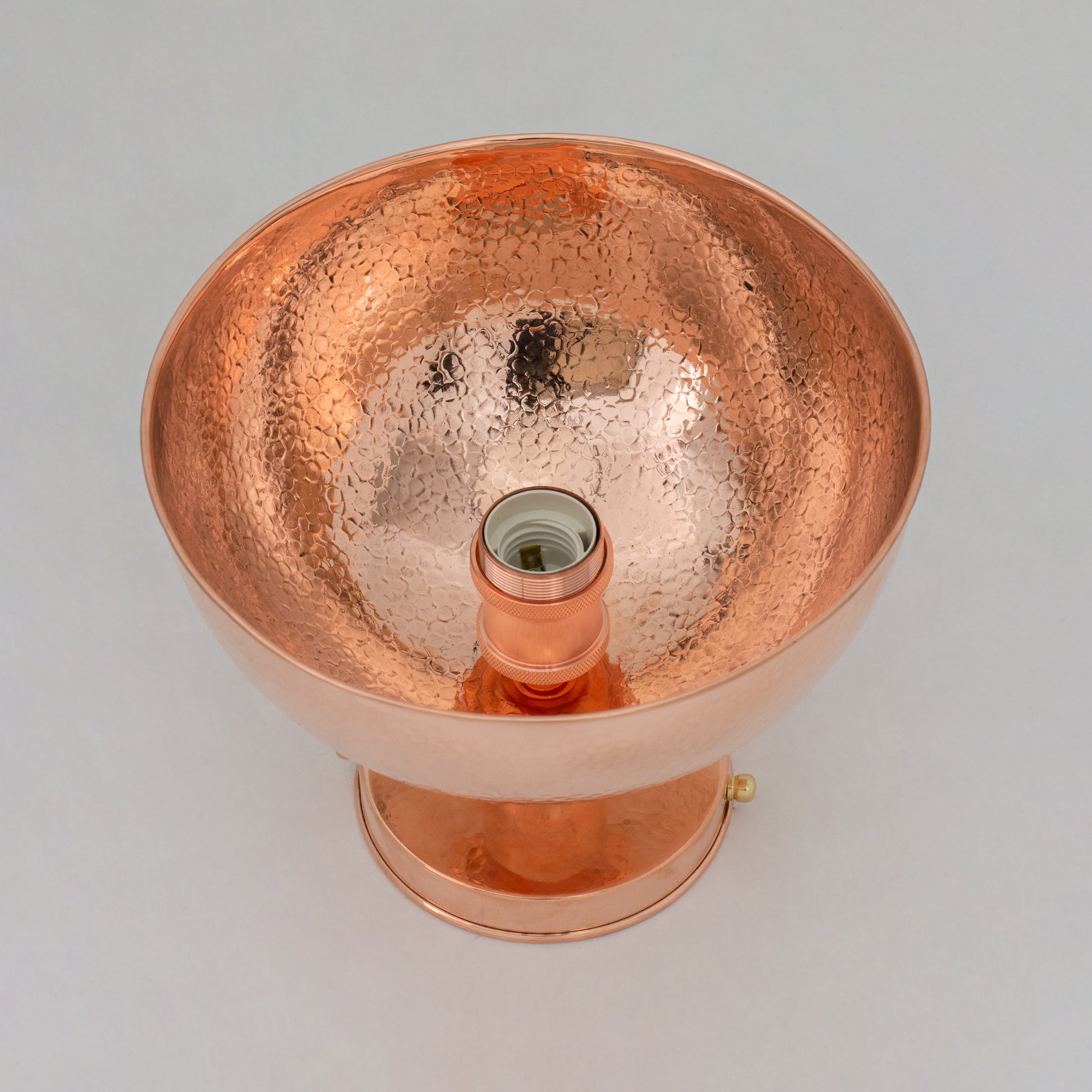 Unlacquered Copper Ceiling Light, Hammered Copper Flush Mount Light, Copper Ceiling Pendant