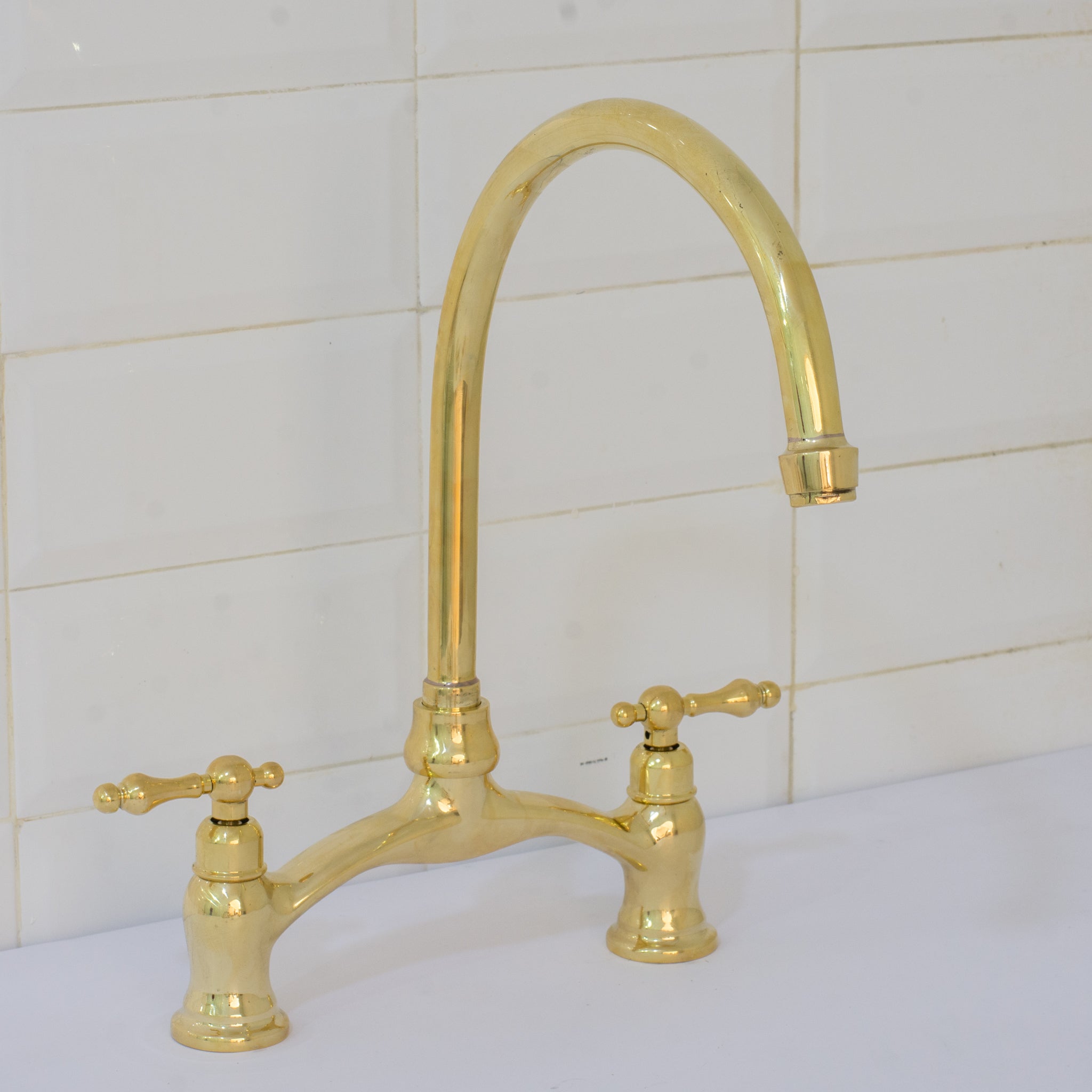 Verdeau - Unlacquered Bridge Kitchen Faucet