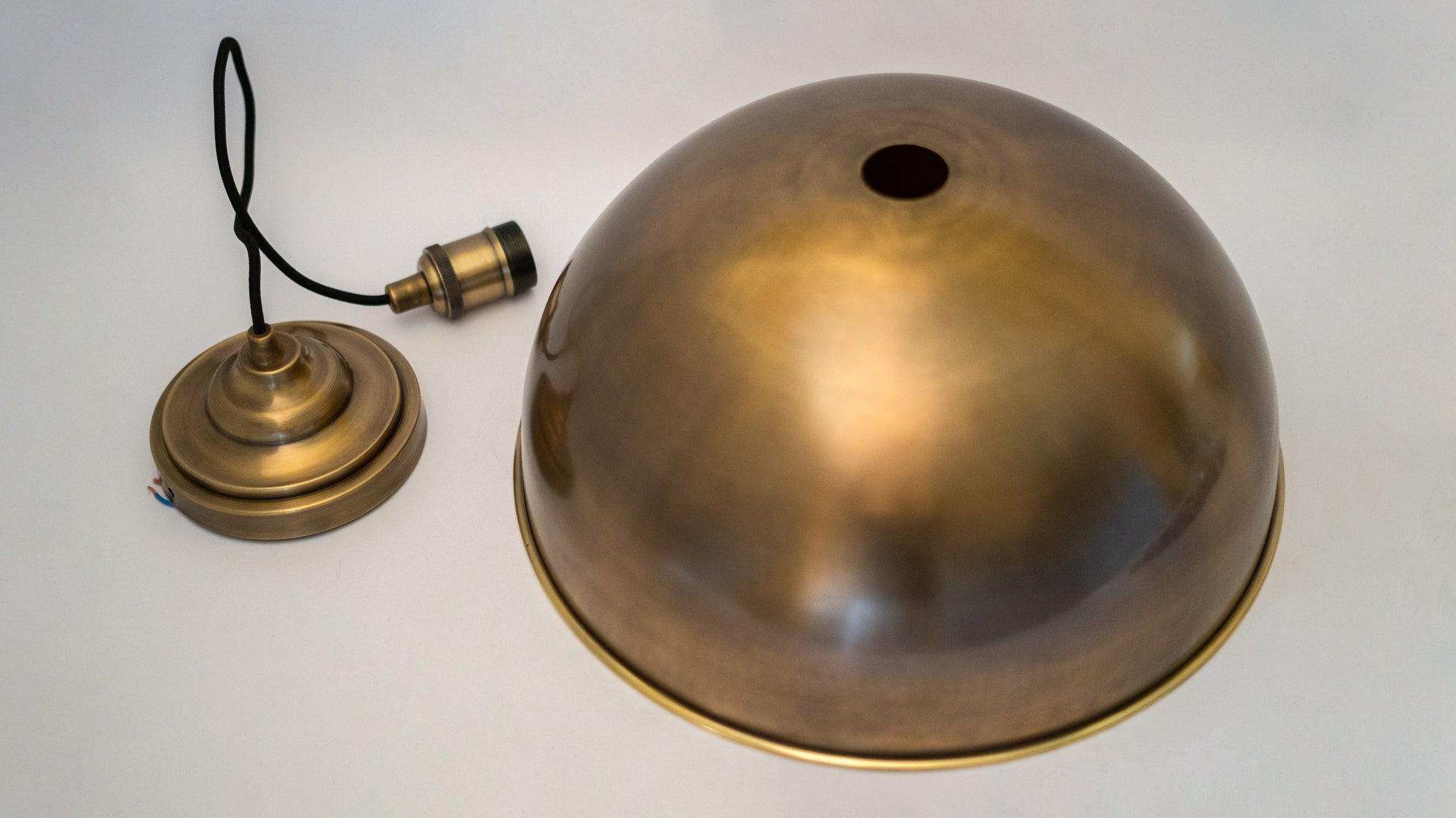 Oil Rubbed Bronze Dome Pendant Light, Bronze Ceiling Dome Lampshade