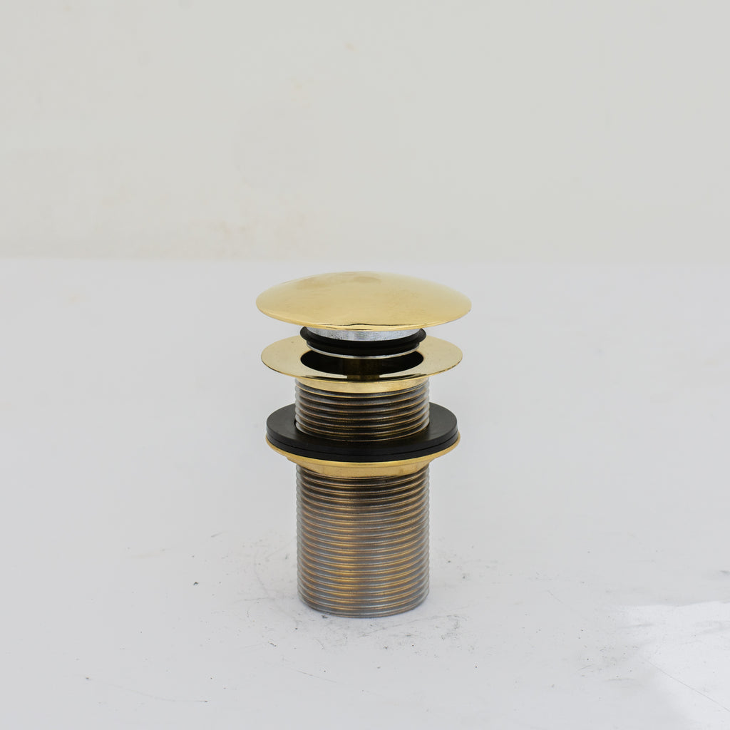 Solid Brass Drain, Push Up Button