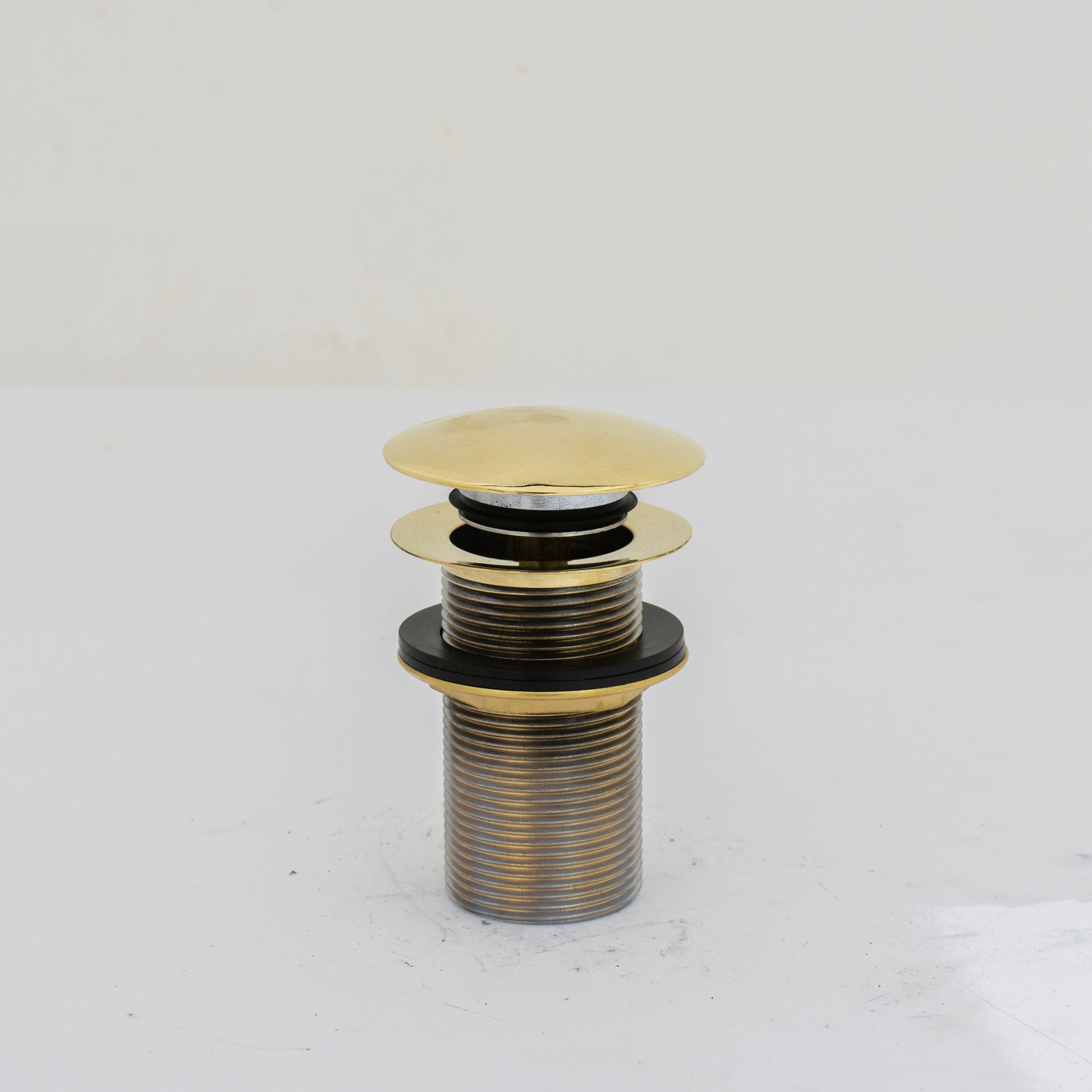 Solid Brass Drain, Push Up Button