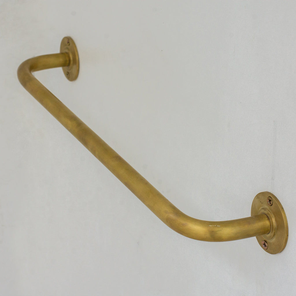 Unlacquered Brass Towel Bar Holder, Bathroom Towel Hanger