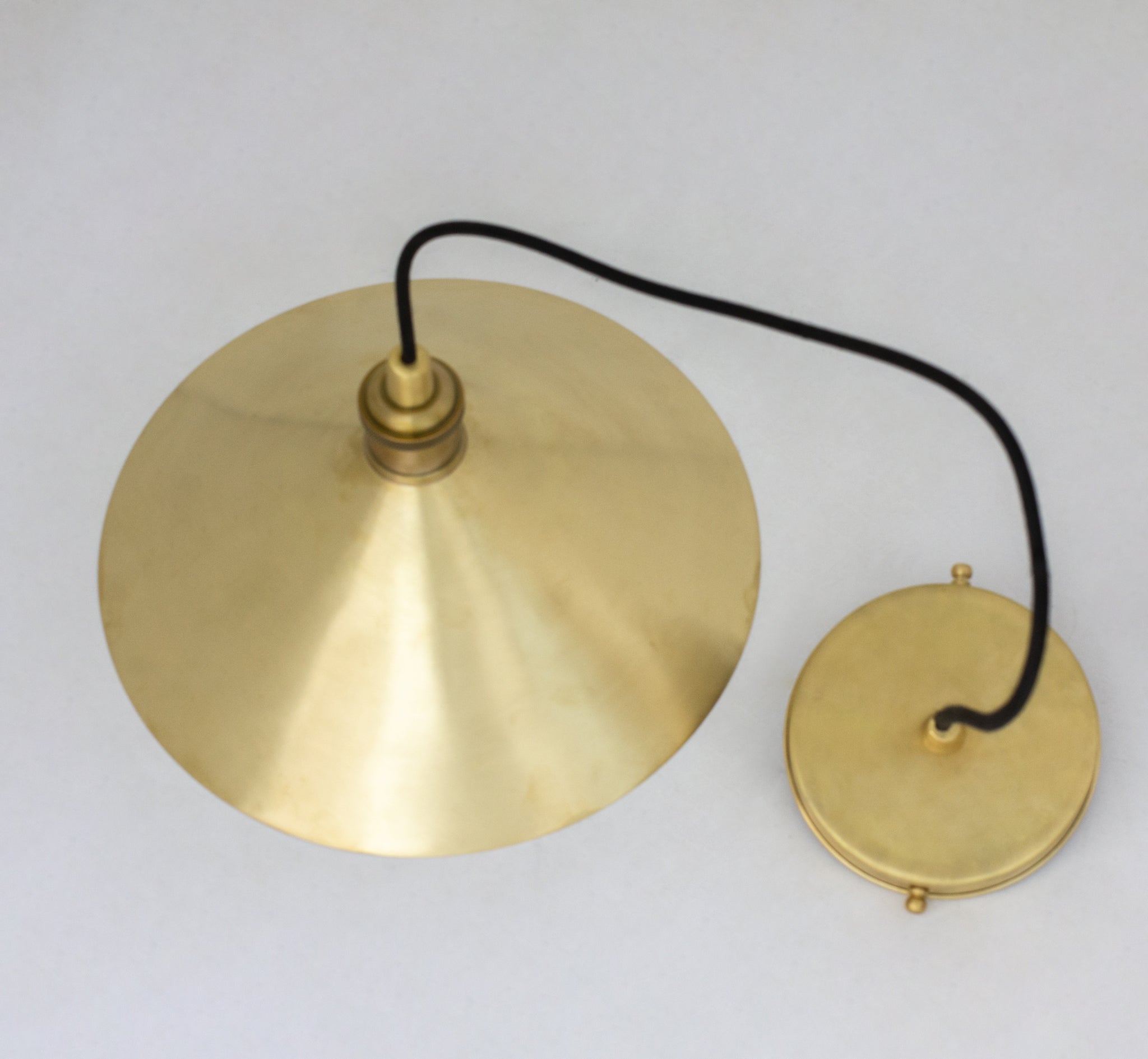 Brushed Brass Pendant Light Shade, Ceiling Mount Kitchen Island Lighting, Brass Hanging Lamp Dining Table