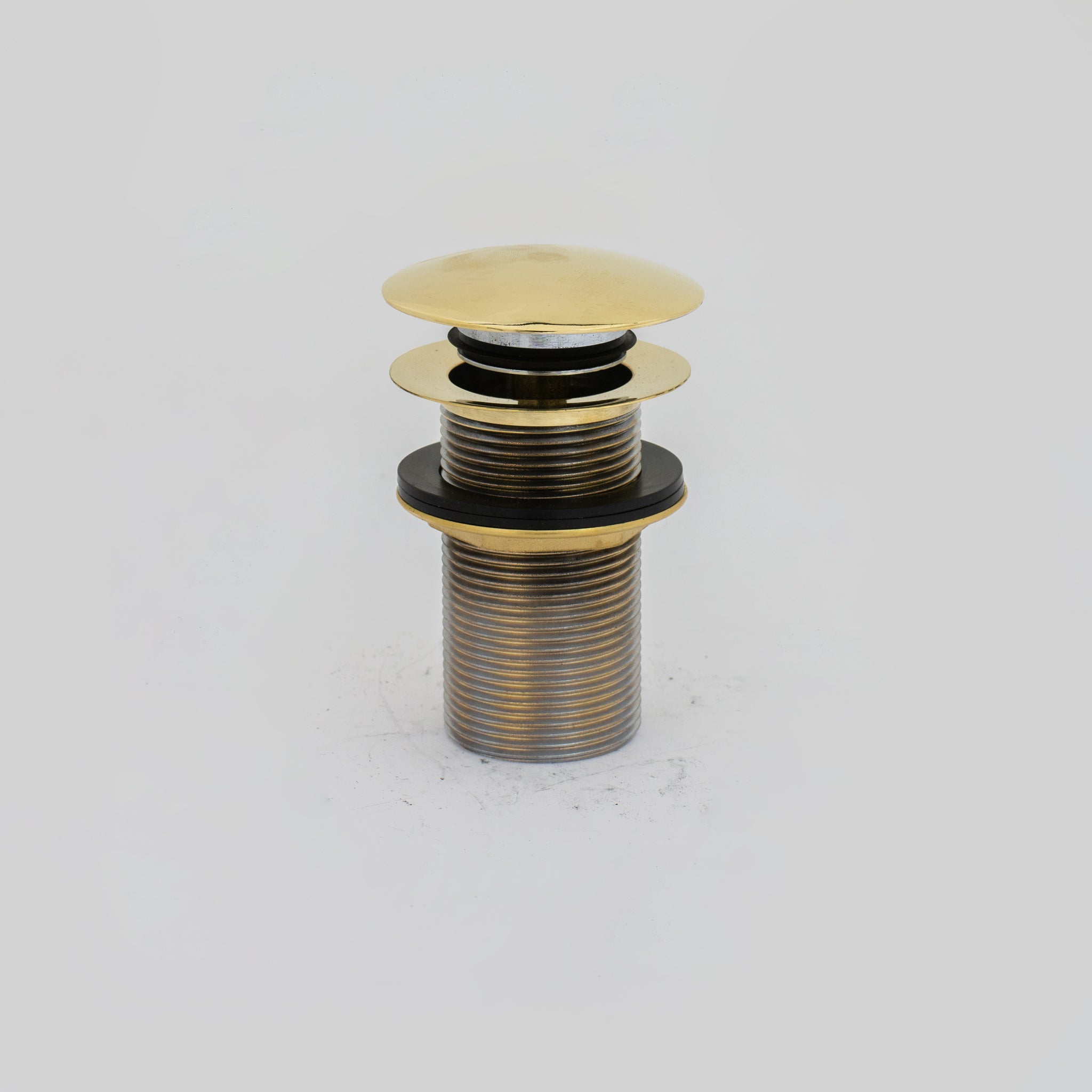 Solid Brass Drain, Push Up Button