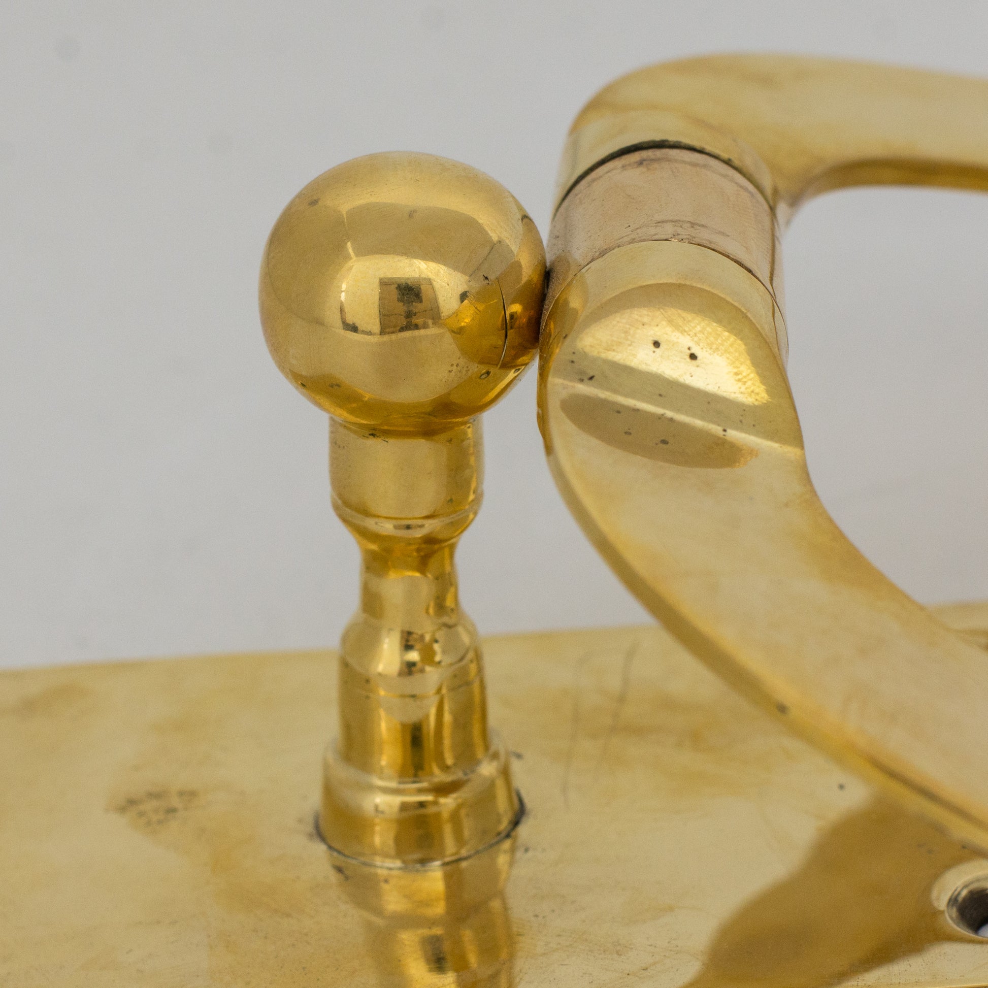 Unlacquered Brass Towel Holder, Wall-Mounted Bathroom Towel Ring