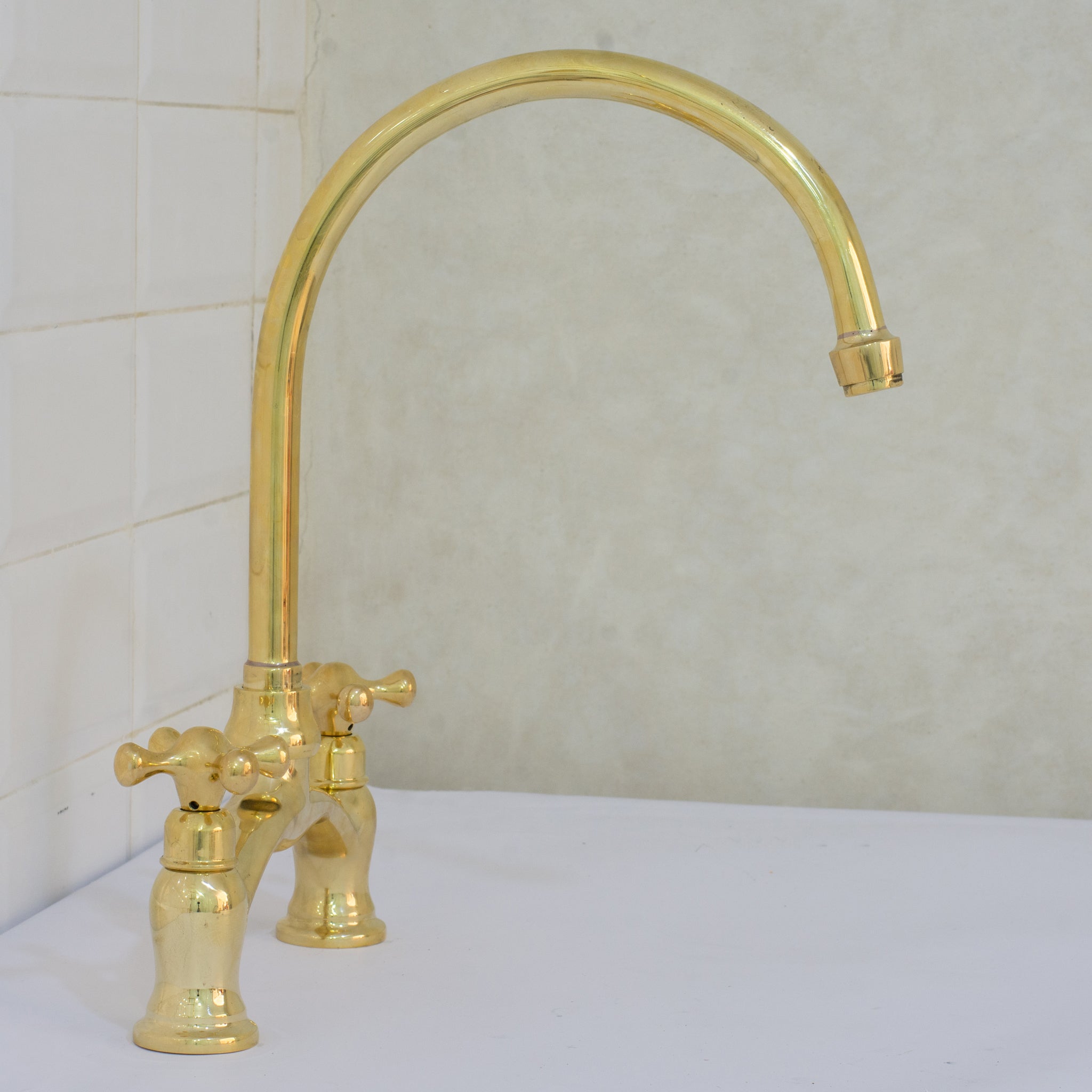 Verdeau - Unlacquered Bridge Kitchen Faucet