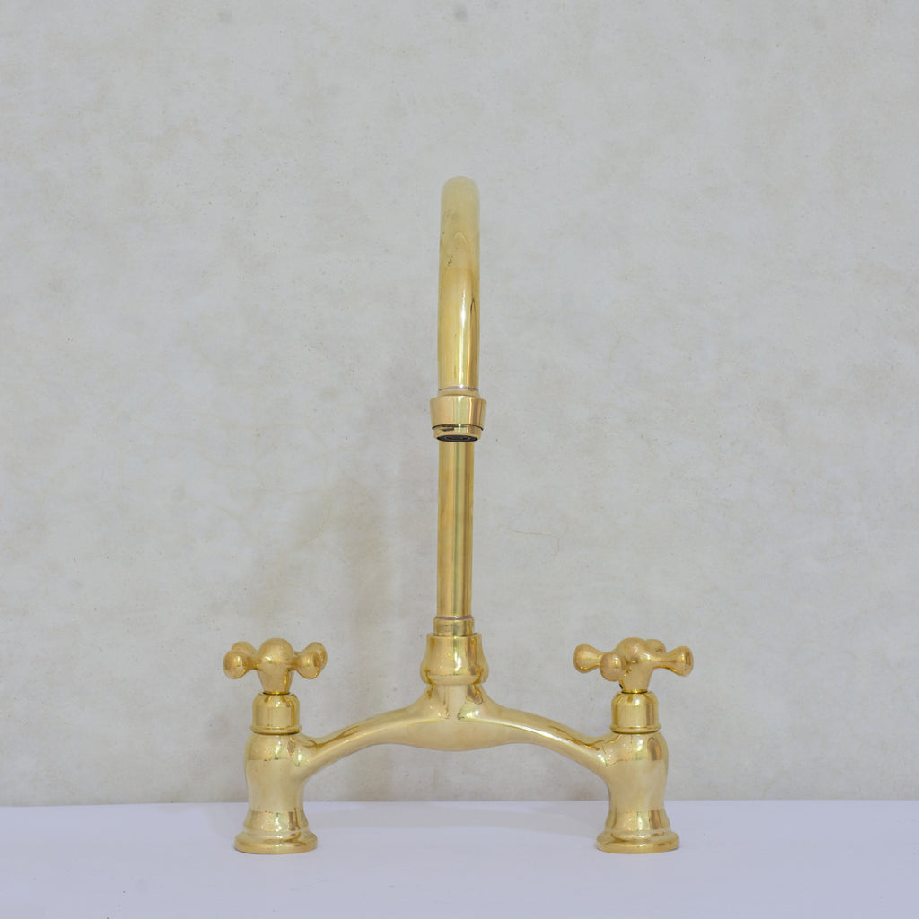 Verdeau - Unlacquered Bridge Kitchen Faucet
