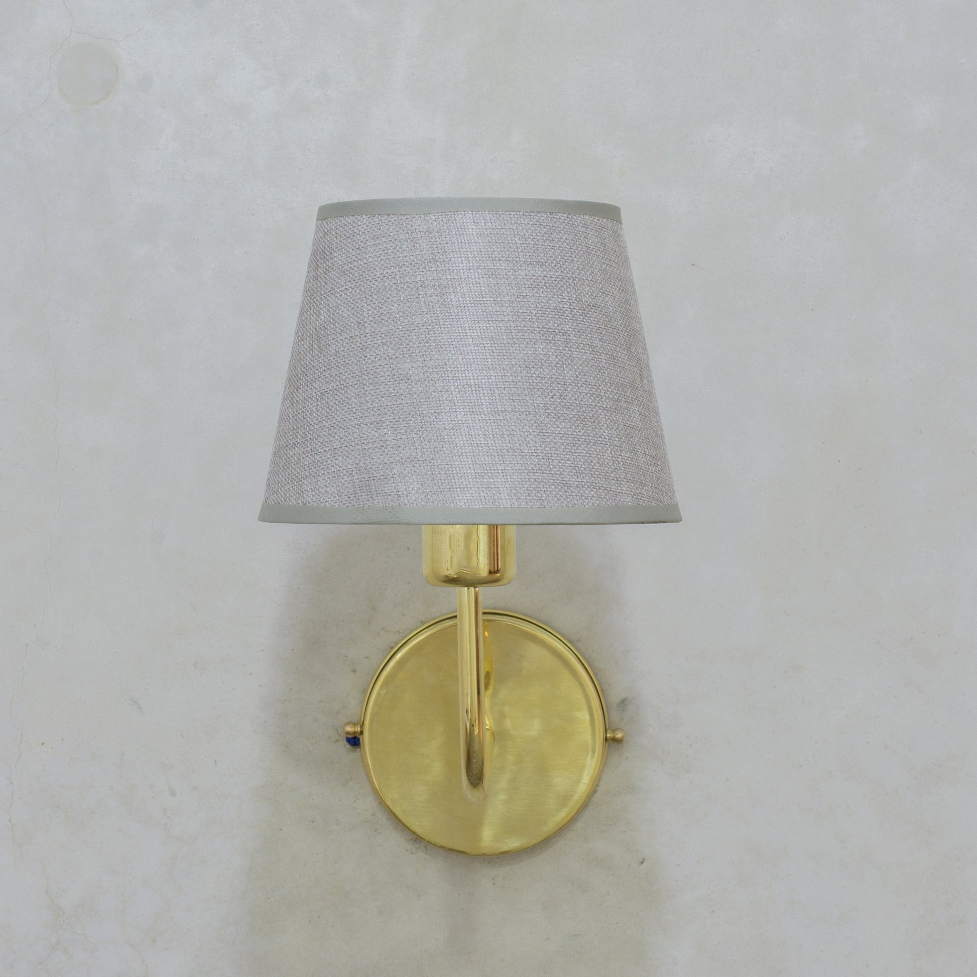 Handcrafted Brass Wall Sconce, Wall Light With Tissue Cover, Living Room Wall Light, Indoor Wall Lamp