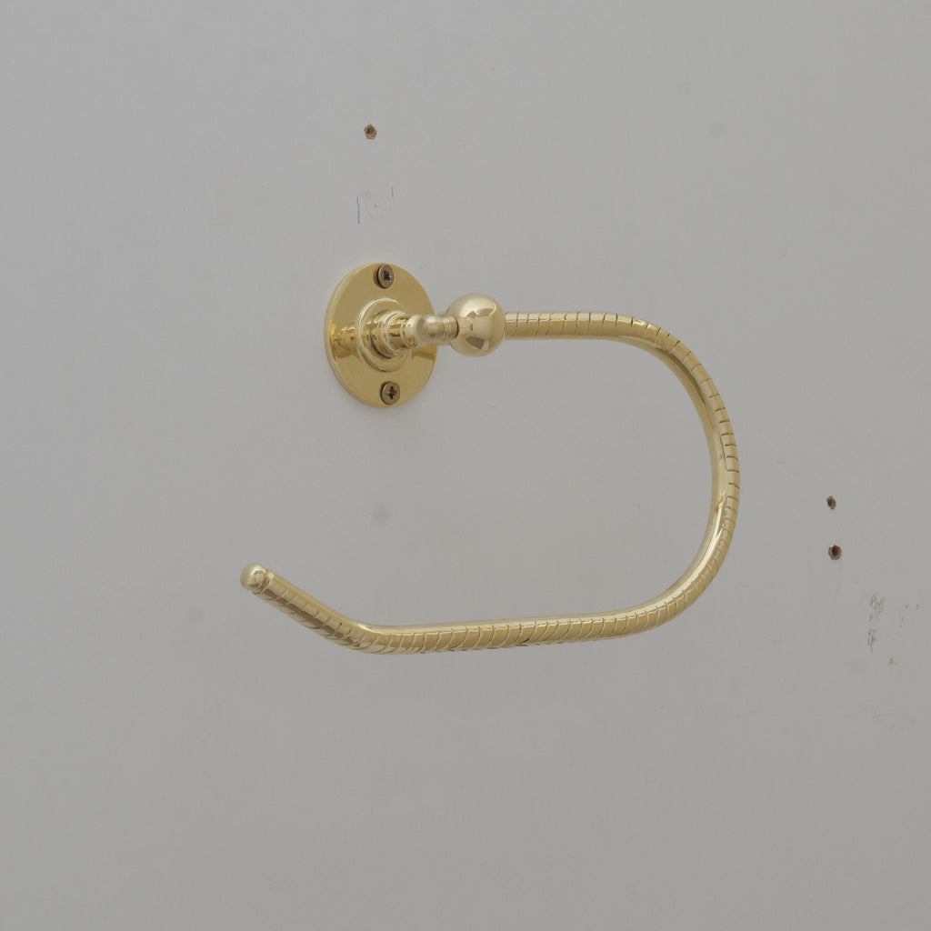 Unlacquered Brass Towel Holder, Towel Hanger, Wall Mount Towel Hook, Hand Engraved Finish