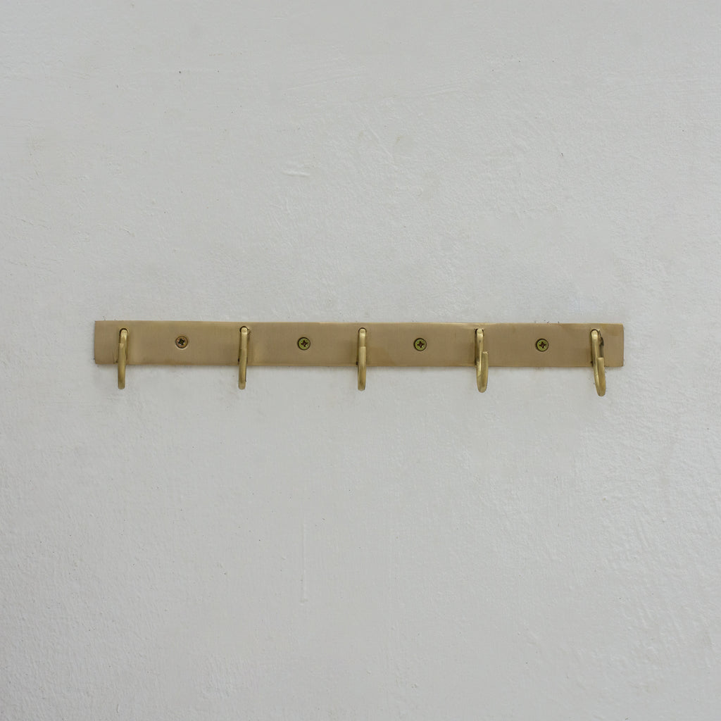 Solid Brass Coat Hooks Rack, Wall Mounted Hanger Hooks, Hallway Hooks