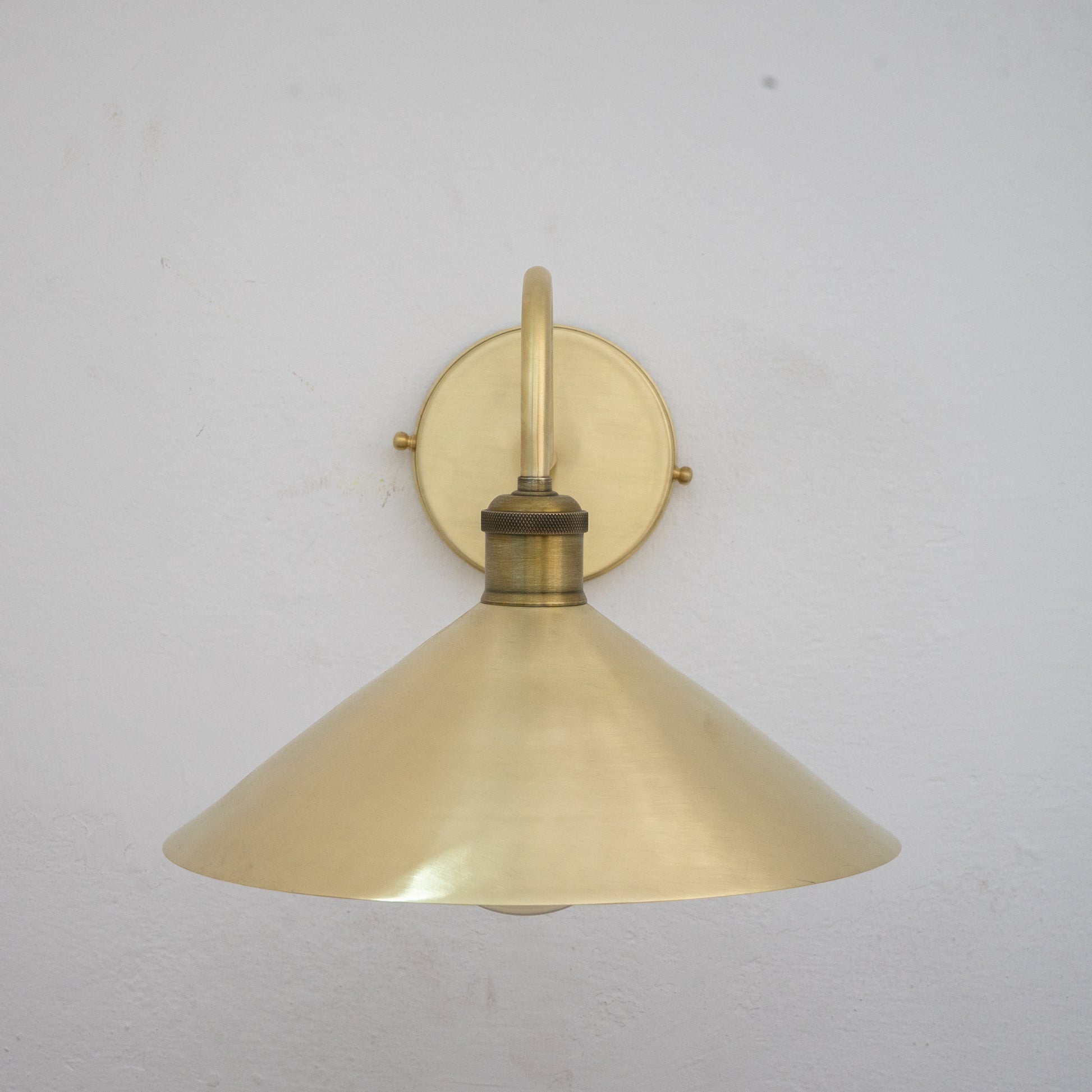 Brushed Brass Hallway Sconce, Wall Mount Lamp, Sconce Lighting Fixture