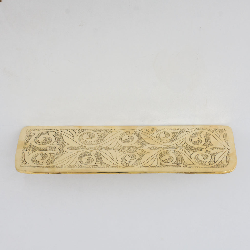 Handcrafted Solid Brass Floating Shelf, Bathroom Shelf Brass, Wall Mount Bathroom Soap Holder