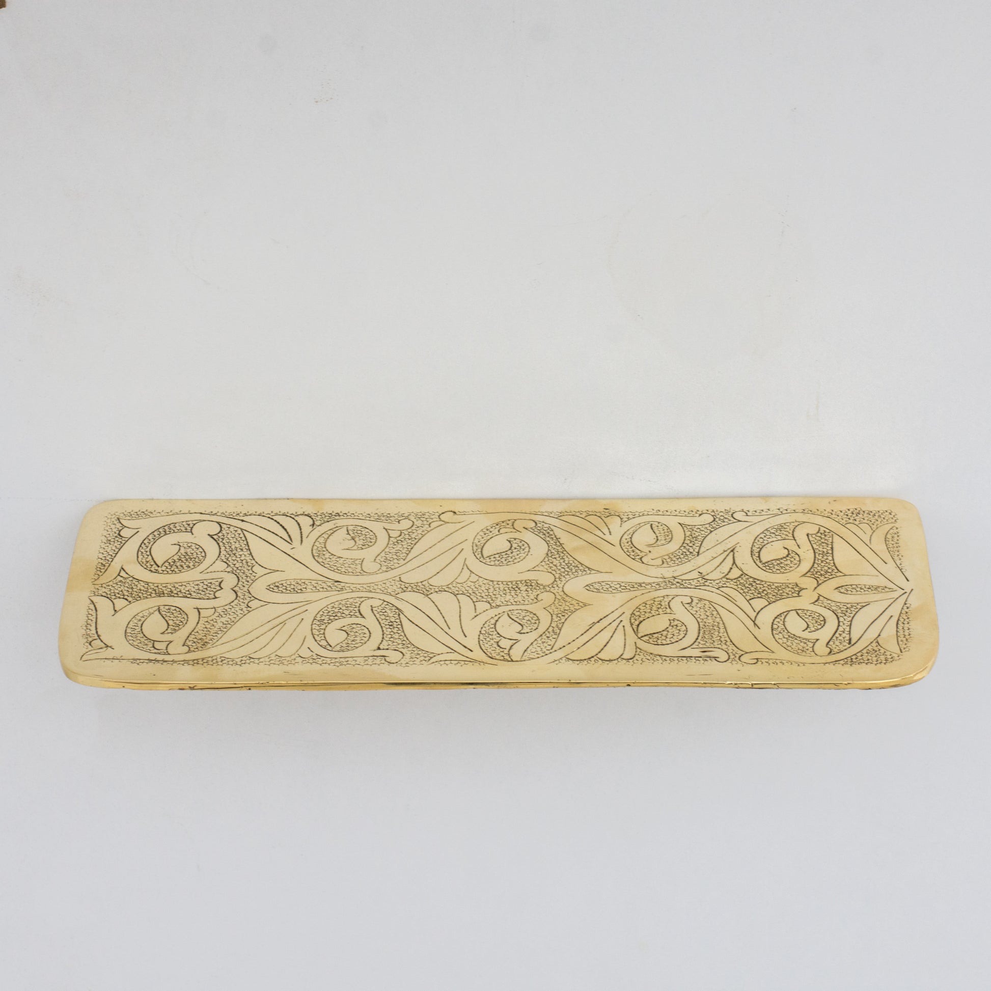 Handcrafted Solid Brass Floating Shelf, Bathroom Shelf Brass, Wall Mount Bathroom Soap Holder