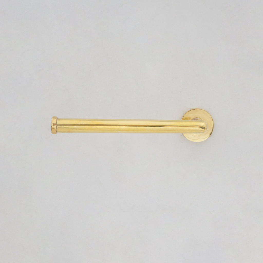 Solid Brass Toilet Paper Holder, Handcrafted Powder Room Roll Holder