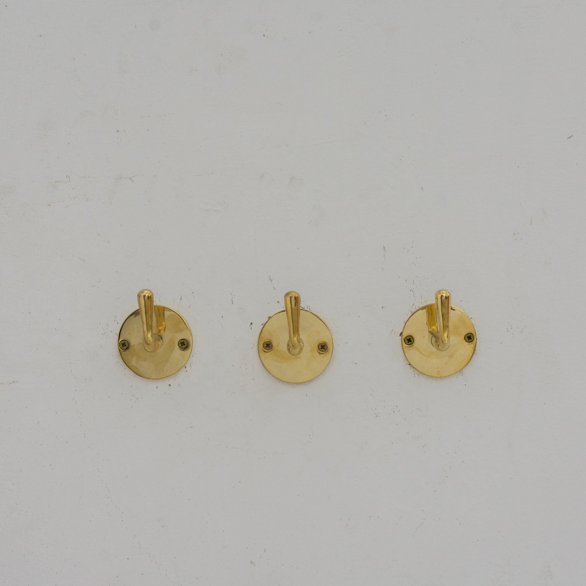 Single Hook solid Unlacquered Brass , Handmade Brass Hook, Coat Hook, Wall Hook