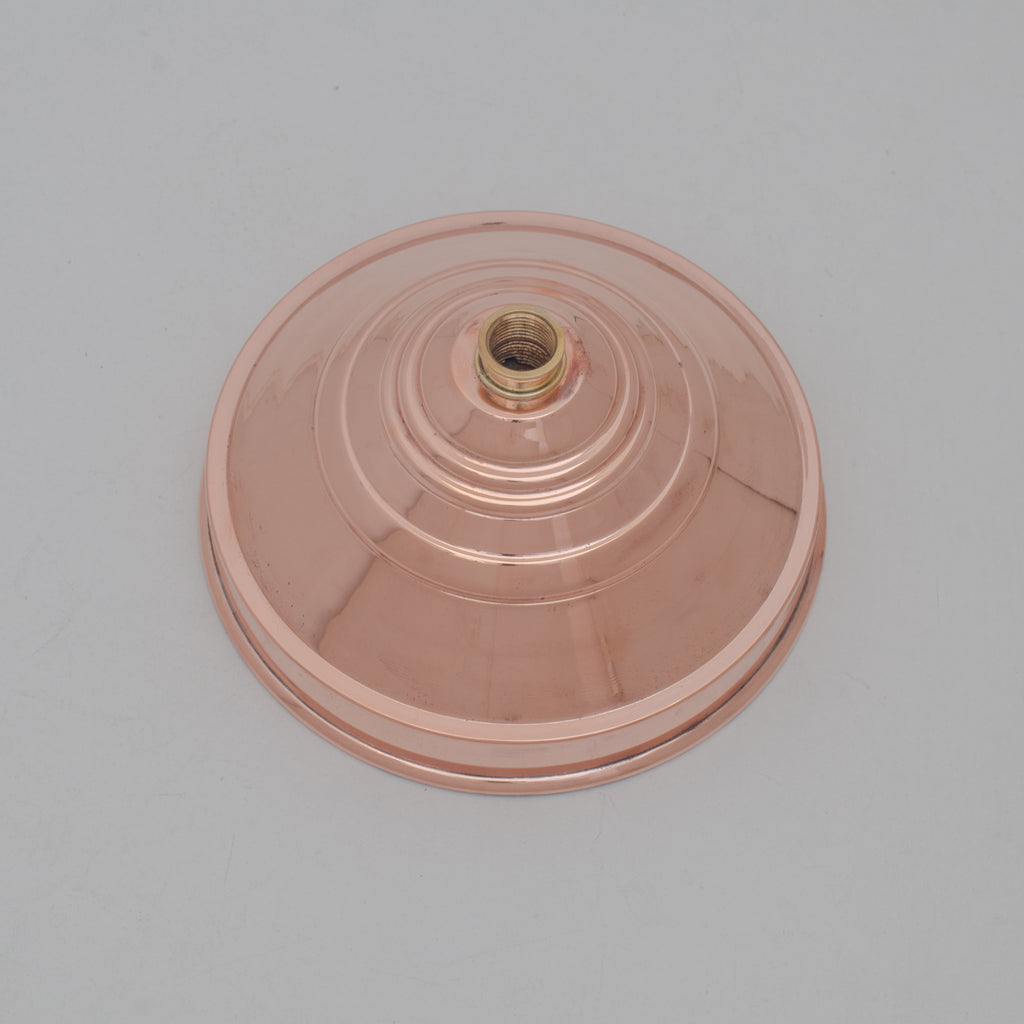 Unlacquered Solid Copper Rain Shower Head, Large Round Handcrafted Vintage Showerhead, Works Outdoor